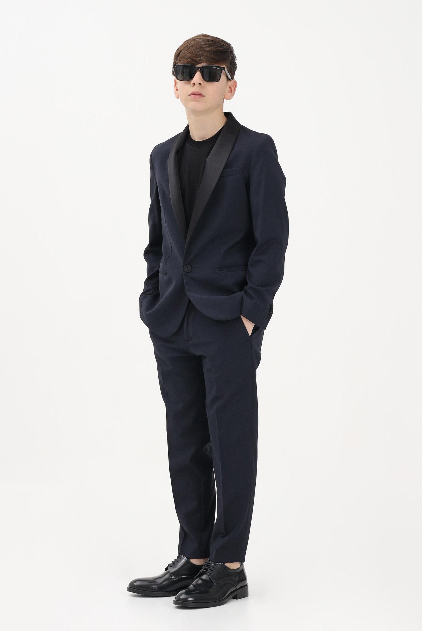 I'M BRIAN Pantalone elegante blu da bambino PA3713J 005 I'M BRIAN
