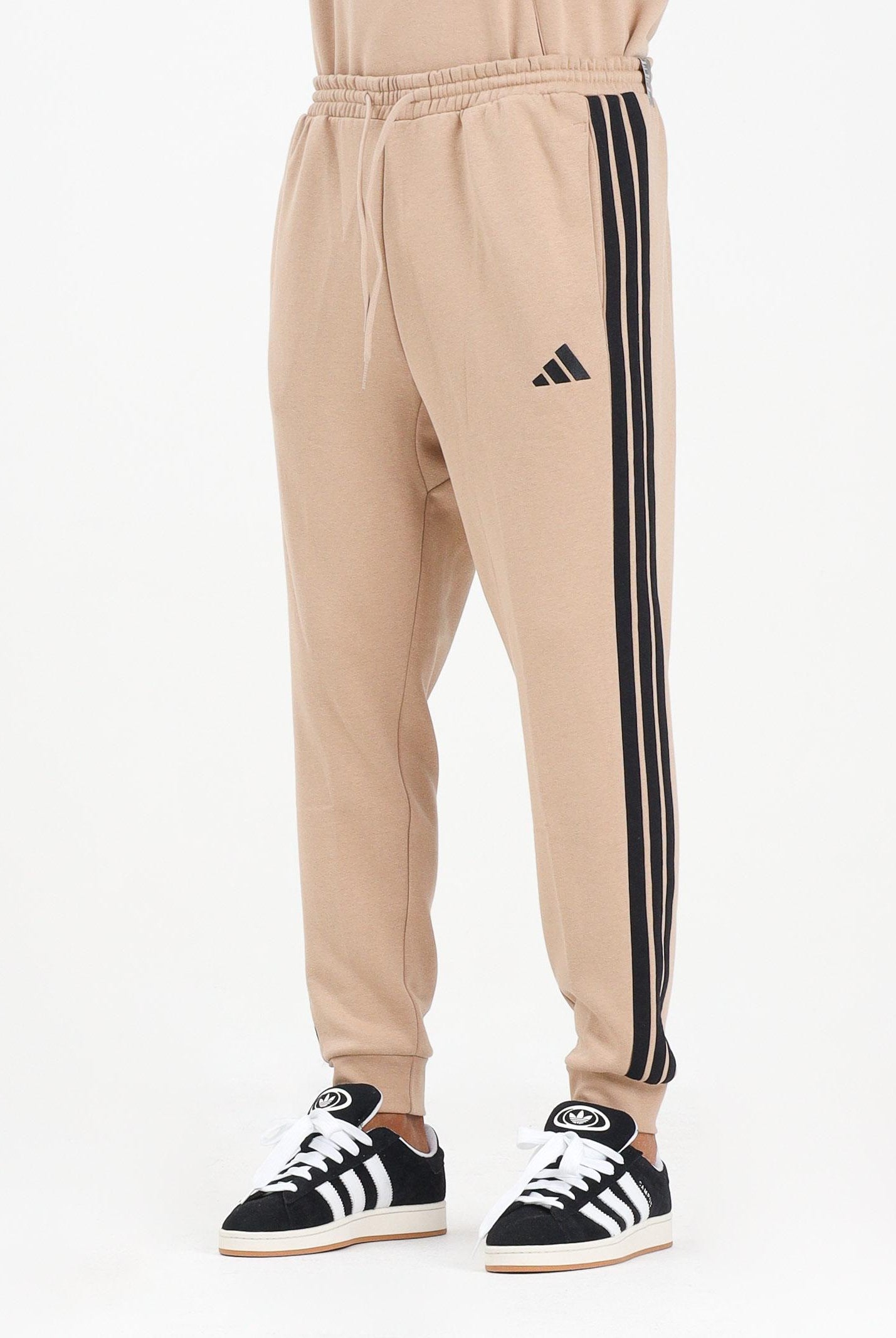 ADIDAS PERFORMANCE Pantalone sportivo Essentials 3-Stripes Fleece beige da uomo JX0712 ADIDAS PERFORMANCE