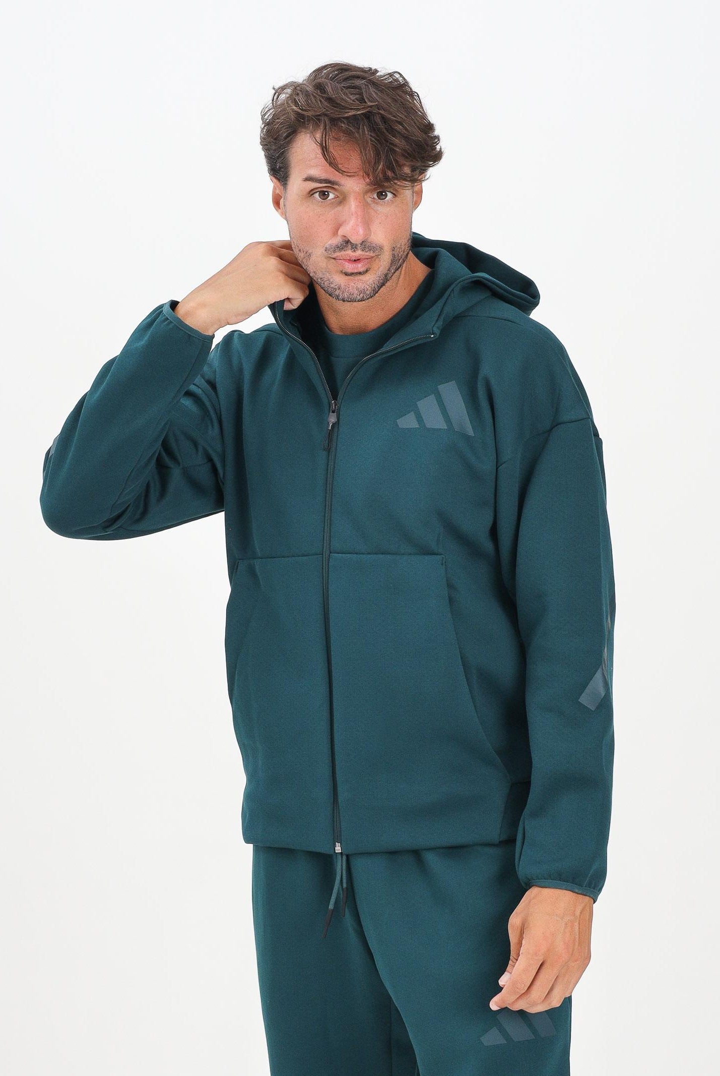 ADIDAS PERFORMANCE Felpa con zip New adidas Z.N.E. verde da uomo KB3709 ADIDAS PERFORMANCE