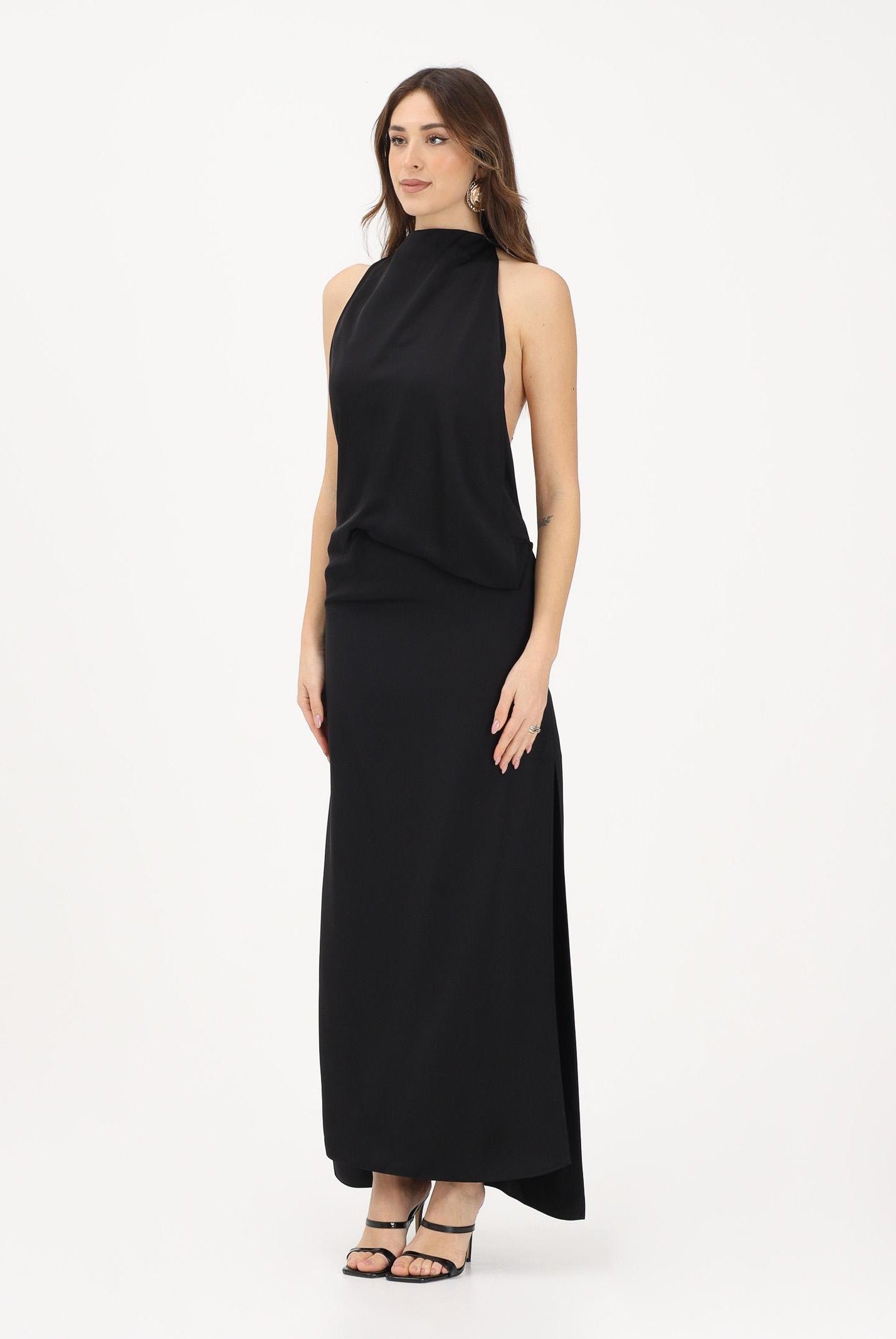 SPORTMAX Abito lungo SPSDOLMEN nero da donna 2612221083600 004 SPORTMAX