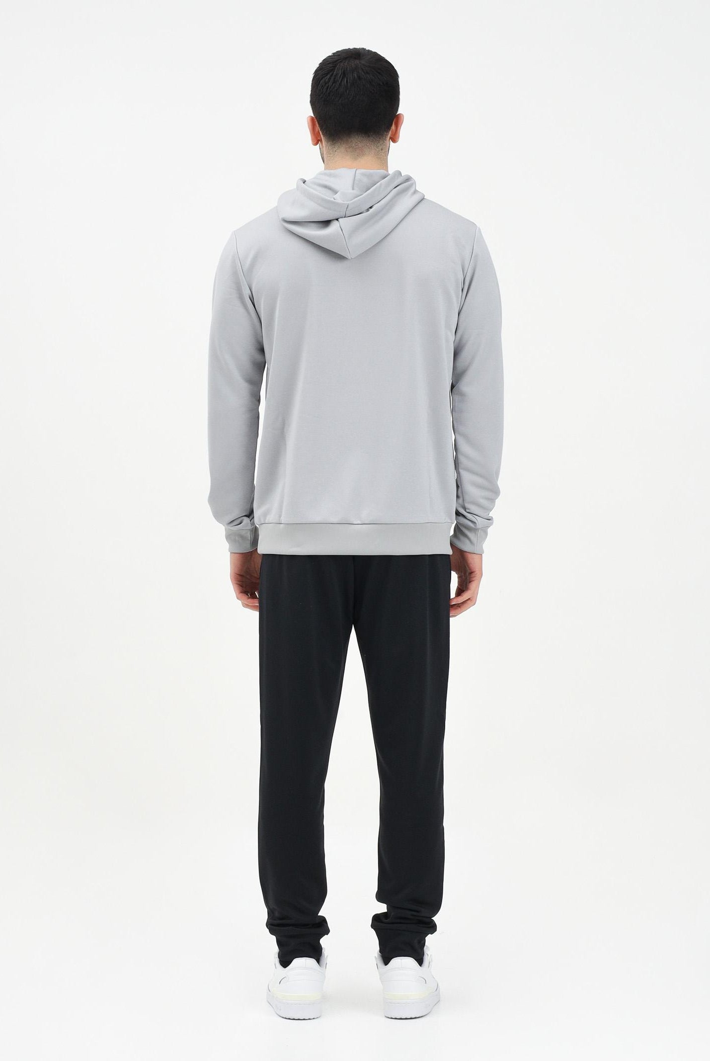 ADIDAS PERFORMANCE Tuta Sportswear Big Logo French Terry nera e grigia da uomo JI8870  ADIDAS PERFORMANCE