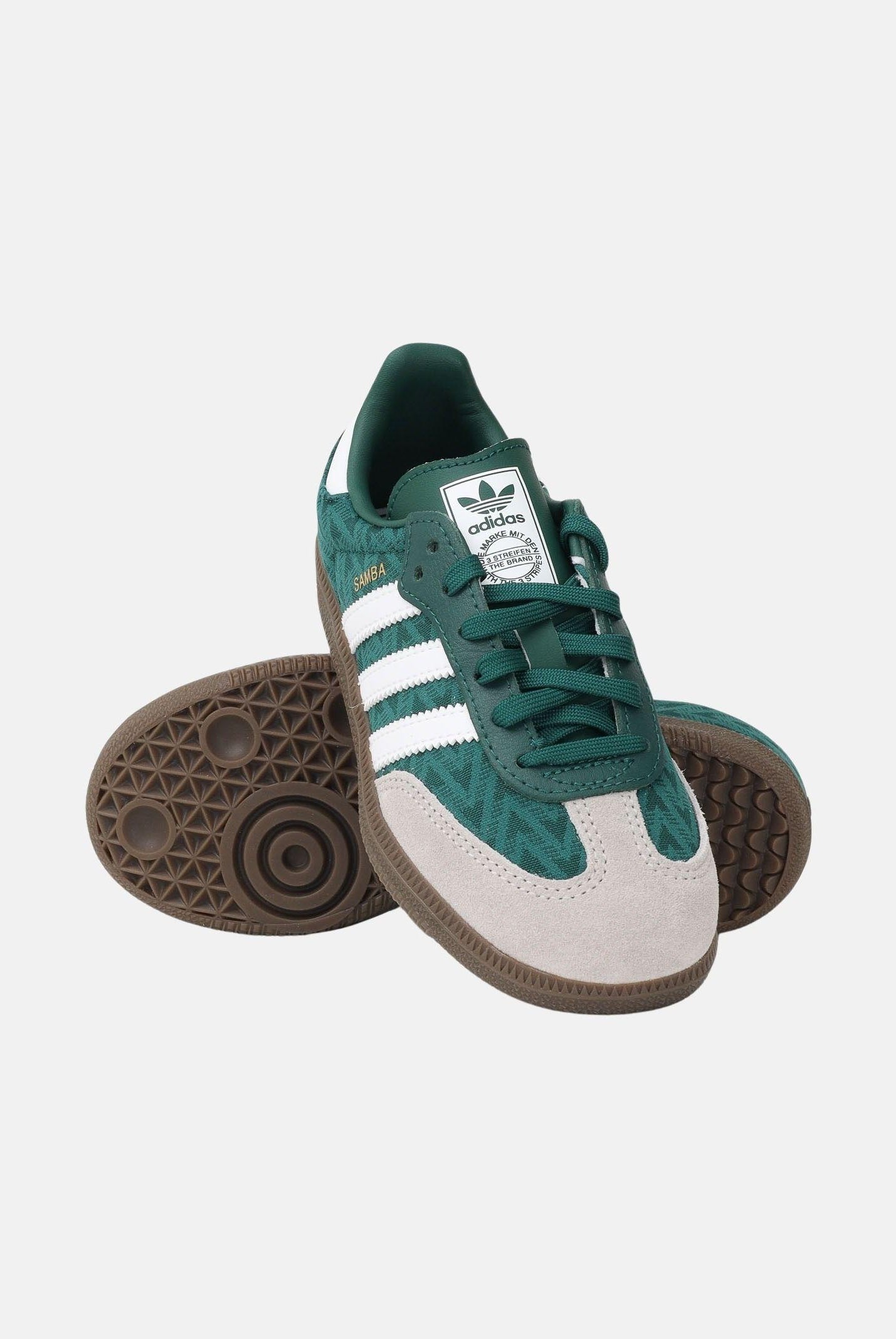 ADIDAS ORIGINALS Sneakers SAMBA OG verdi per bambino e bambina JP9512 . ADIDAS ORIGINALS