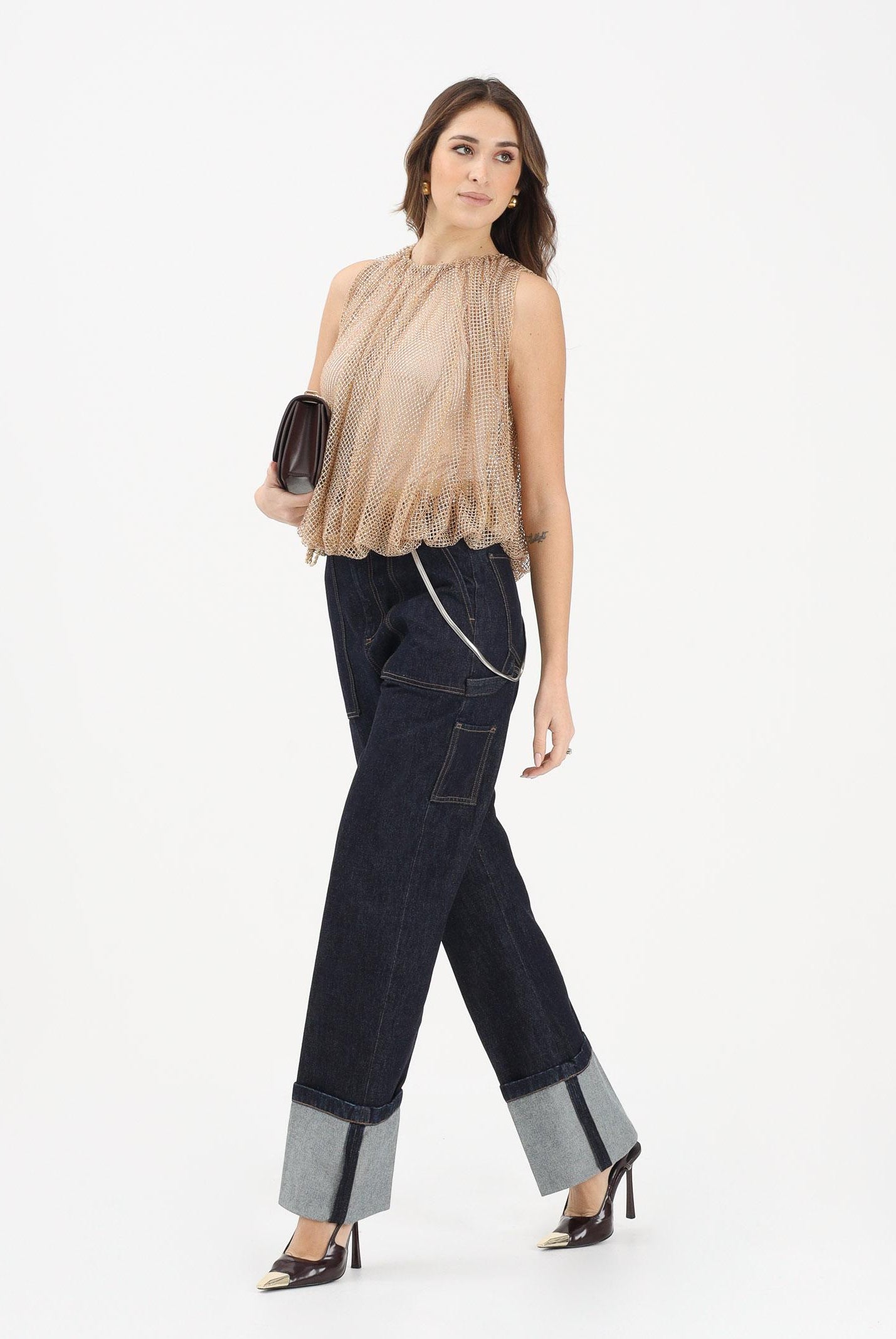 SPORTMAX Jeans SPDONORATA in denim blu scuro da donna 2612181045600 001 SPORTMAX