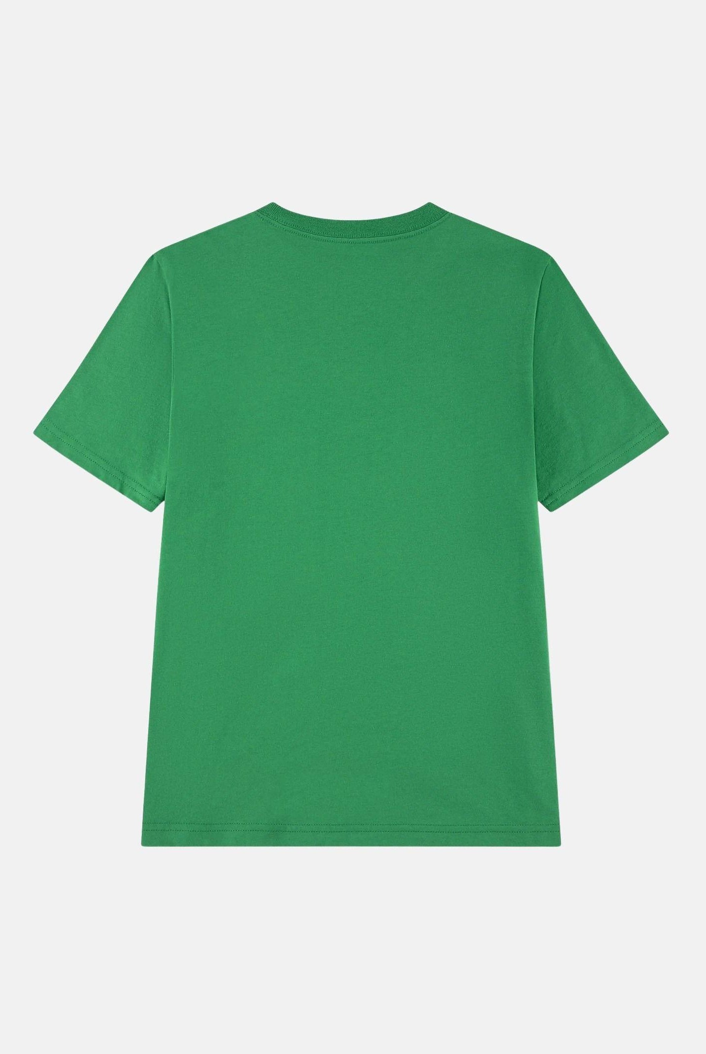 JORDAN T-shirt a manica corta verde per bambino e bambina con ricamo Jumpman 95D266 F4F JORDAN