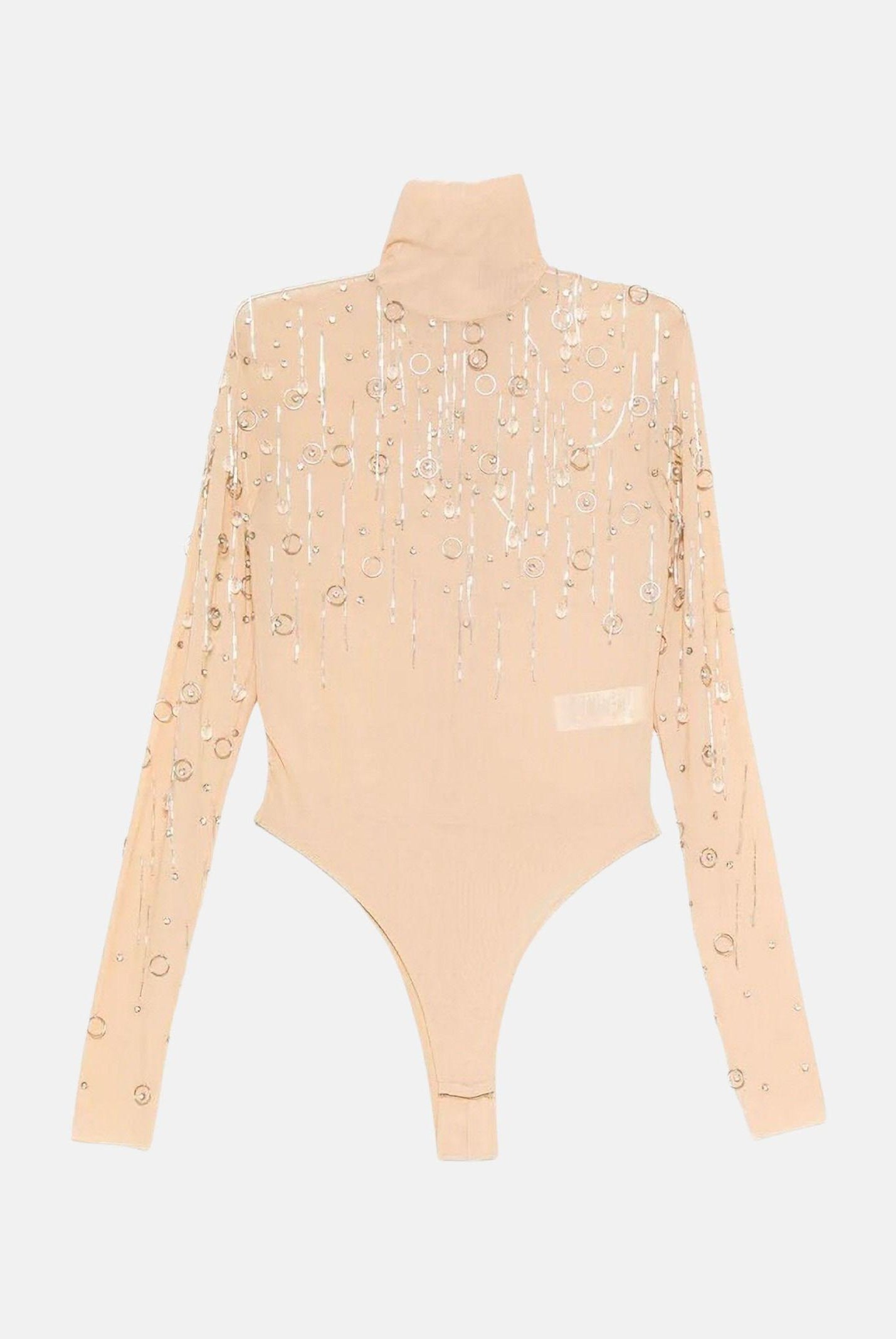 PATRIZIA PEPE Body nude da donna con dettagli gioiello 2M4513J354 B860 PATRIZIA PEPE