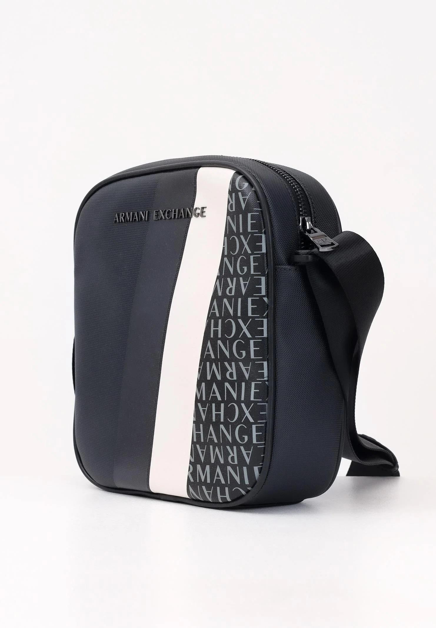 ARMANI EXCHANGE Borsello blu notte da uomo con stampa XM000162AF11935 MB051 ARMANI EXCHANGE