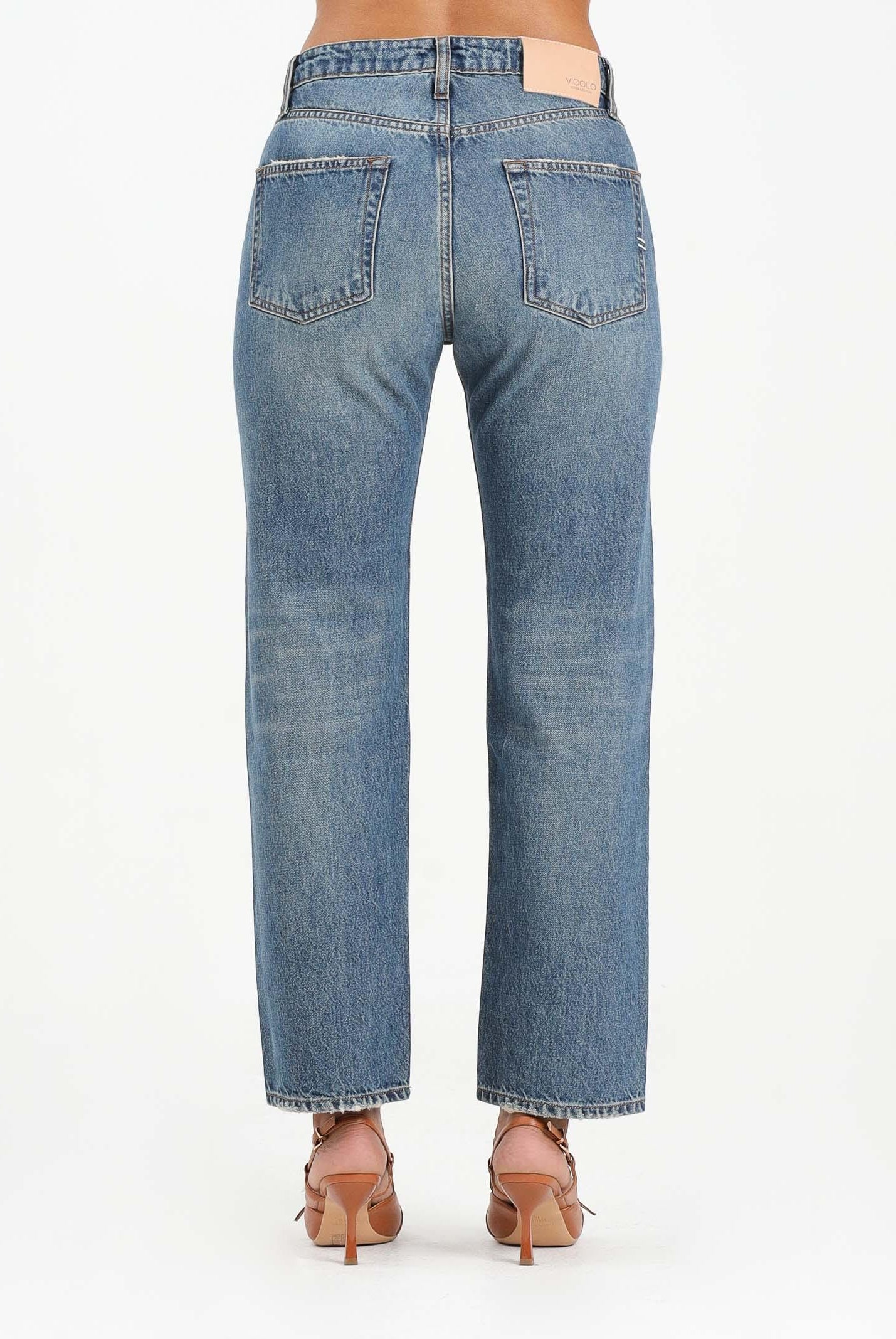 VICOLO Jeans Zoe in denim vintage da donna DF5048 VU VICOLO