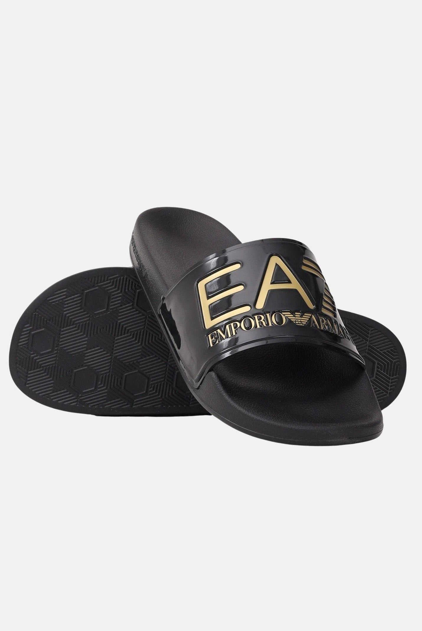 EA7 Ciabatte nere da uomo con logo 7X000108AF15118 PC001 EA7