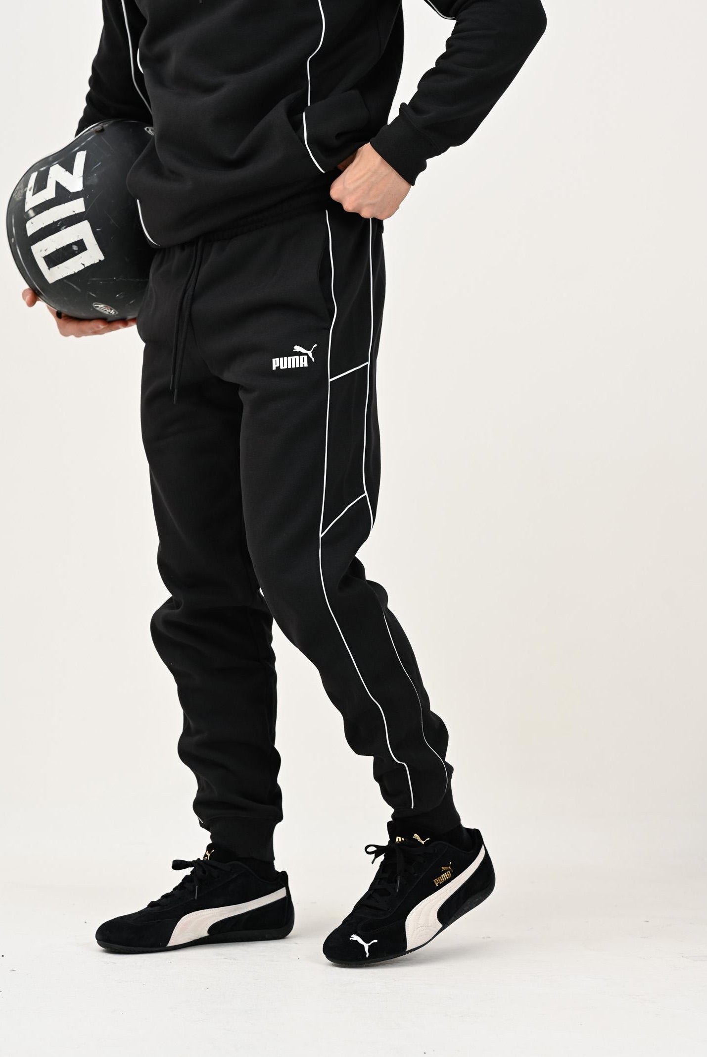 PUMA Pantalone sportivo nero da uomo 688396 01 PUMA