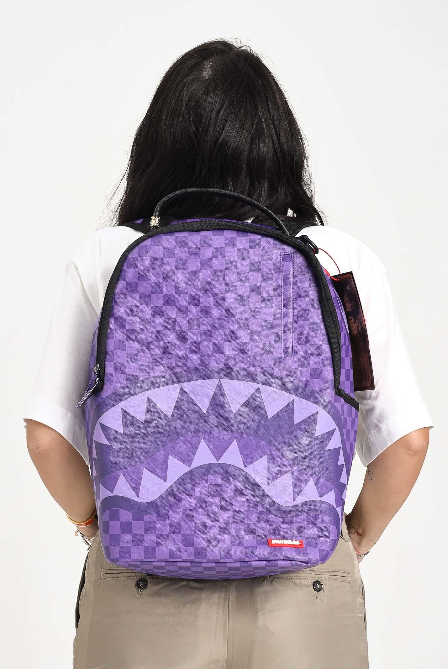 SPRAYGROUND Zaino PURPLE SHARK SHARKS IN PARIS DLXSV viola per uomo e donna 910B7645NSZ SPRAYGROUND