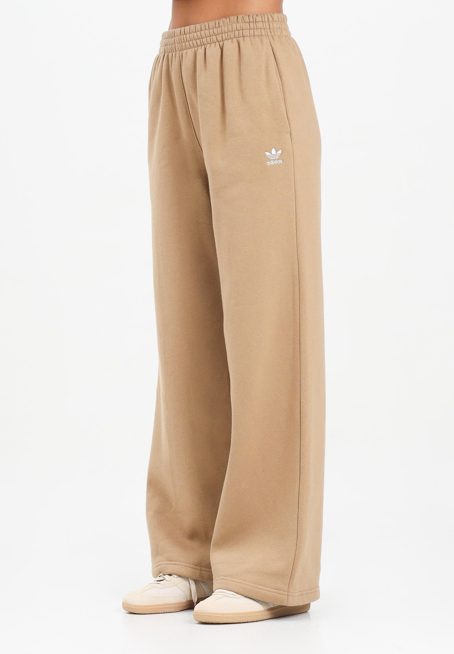 ADIDAS ORIGINALS Pantalone sportivo Essentials Wide Leg Fleece beige da donna JX7734 ADIDAS ORIGINALS