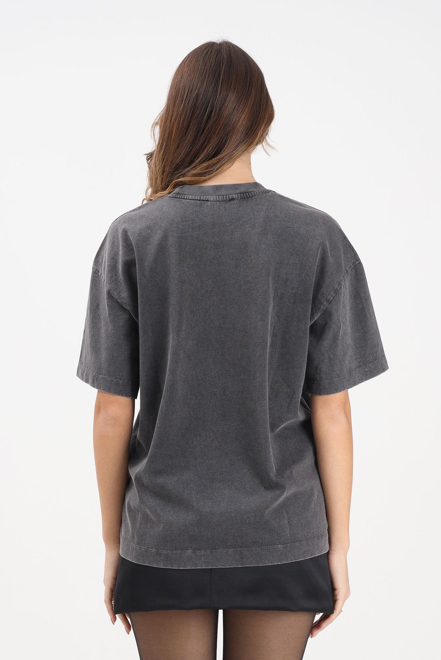 NOELL MAGGINI T-shirt a manica corta grigia da donna effetto vintage délavé 00226120 GR NOELL MAGGINI