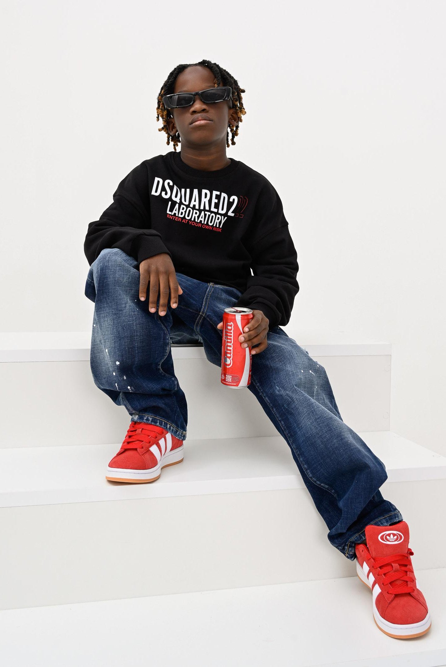 DSQUARED2 Jeans Moose Lost in denim blu per donna, ragazzi e bambini DQ3082D0AEJ DQ01 DSQUARED2