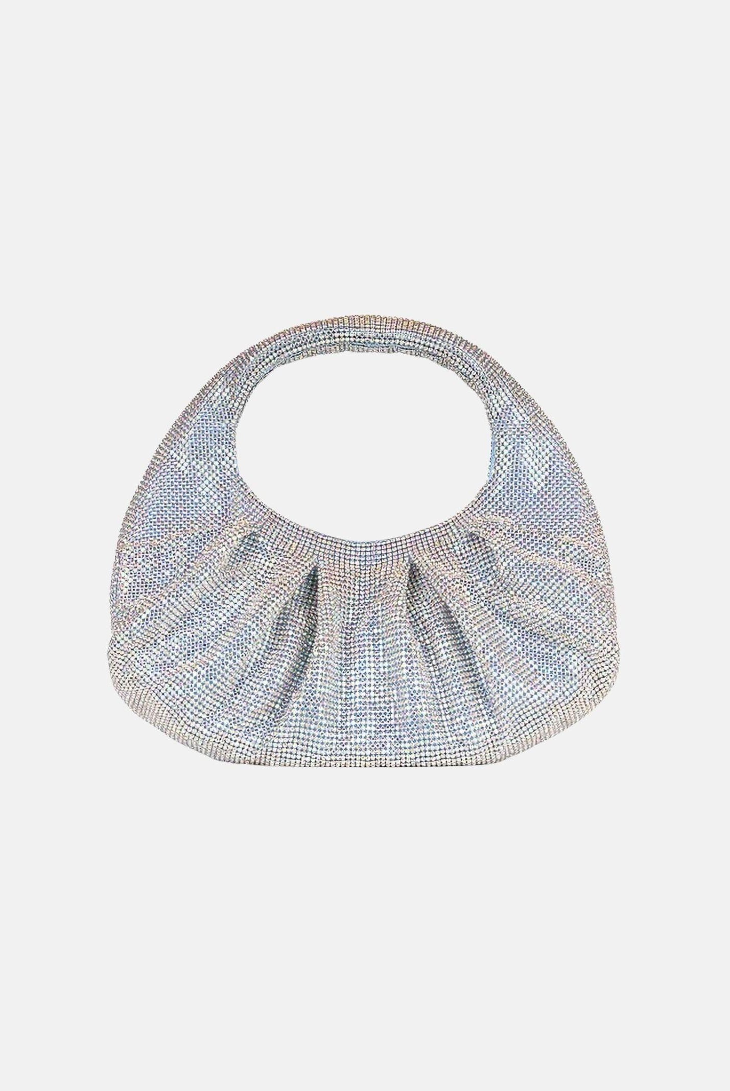 TWENTY FOURHAITCH Borsa a mano argento e polvere da donna con strass LB1006262P PO TWENTY FOURHAITCH