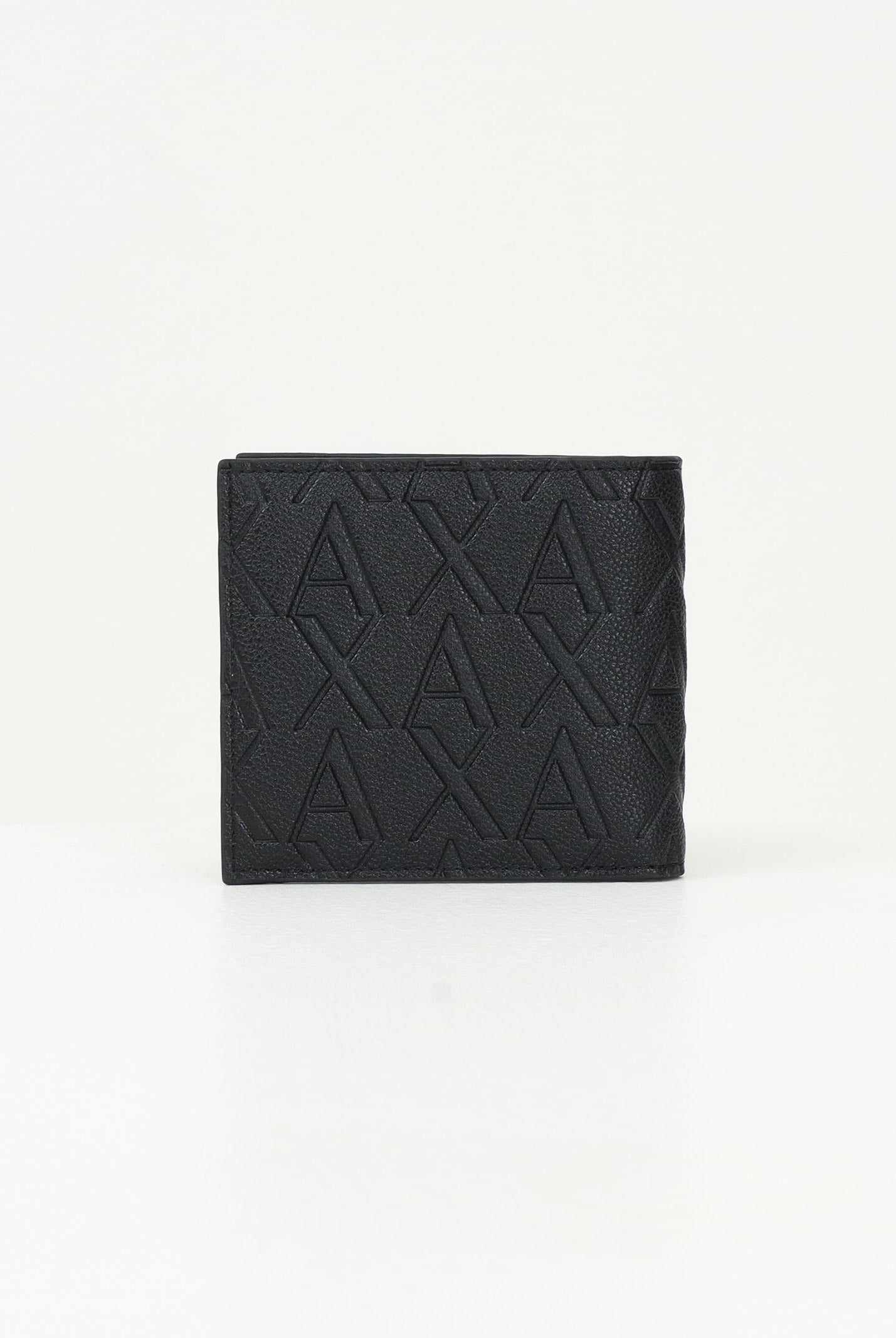 ARMANI EXCHANGE Portafogli nero da uomo con il logo AX inciso XM000167AF12133 UC001 ARMANI EXCHANGE