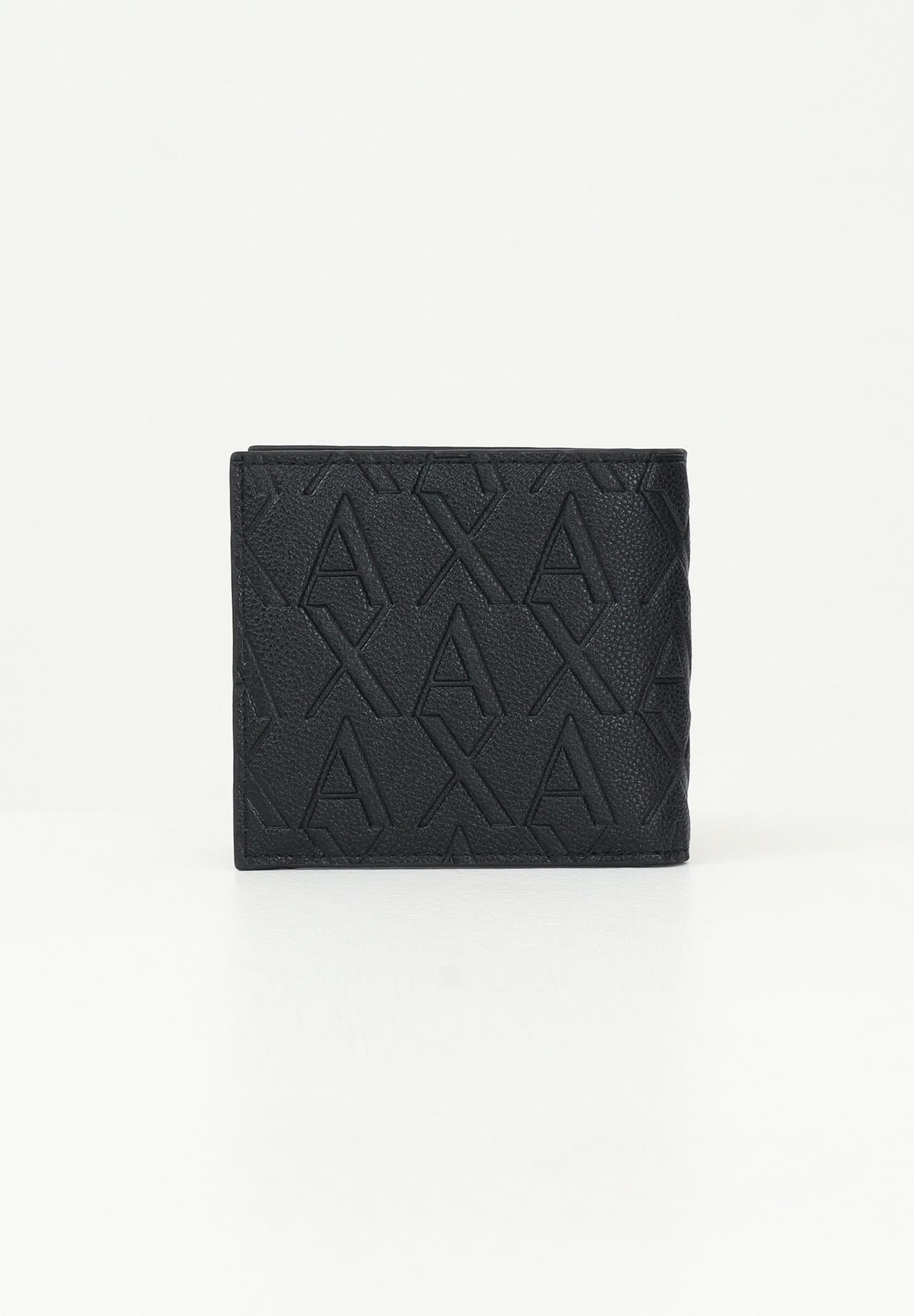 ARMANI EXCHANGE Portafogli nero da uomo con il logo AX inciso XM000167AF12133 UC001 ARMANI EXCHANGE