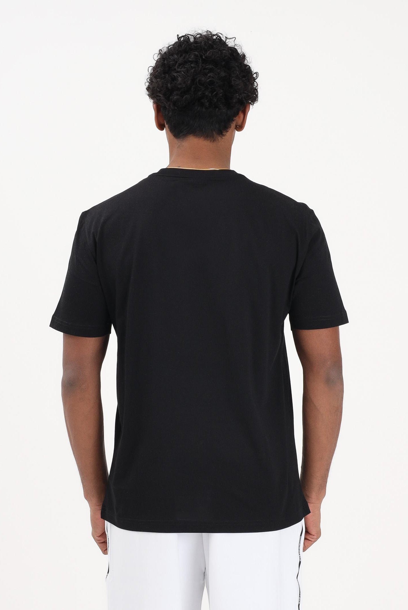 EA7 T-shirt a manica corta nera da uomo con stampa logo 7M001307AF10375 UC001 EA7