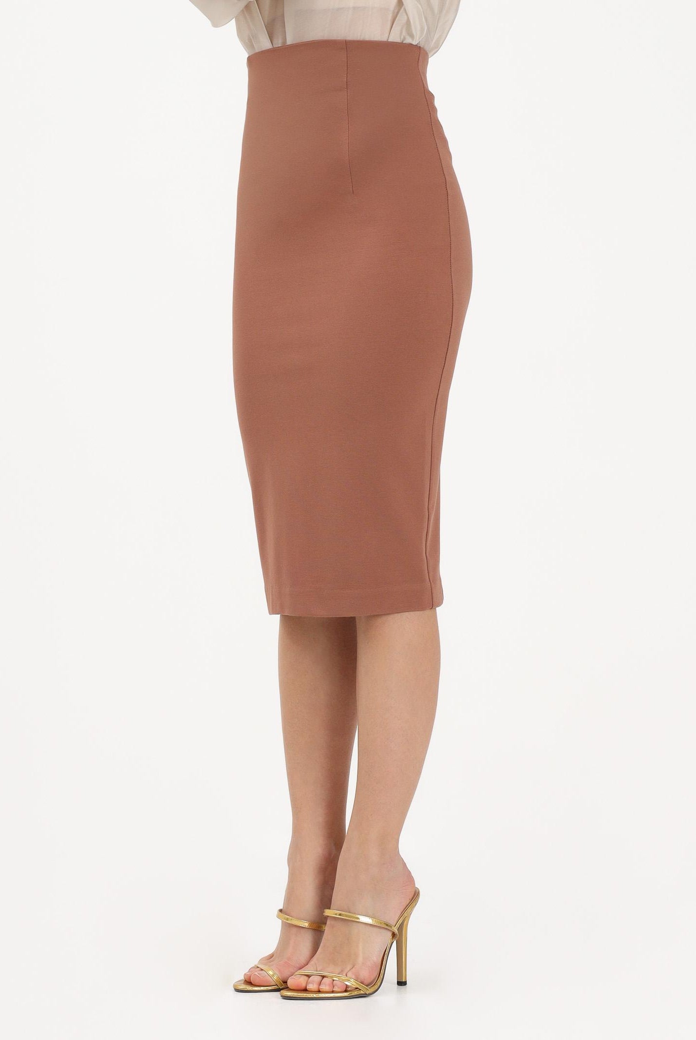 VICOLO Gonna midi a tubino cuoio da donna TAB0043 ABU67 VICOLO