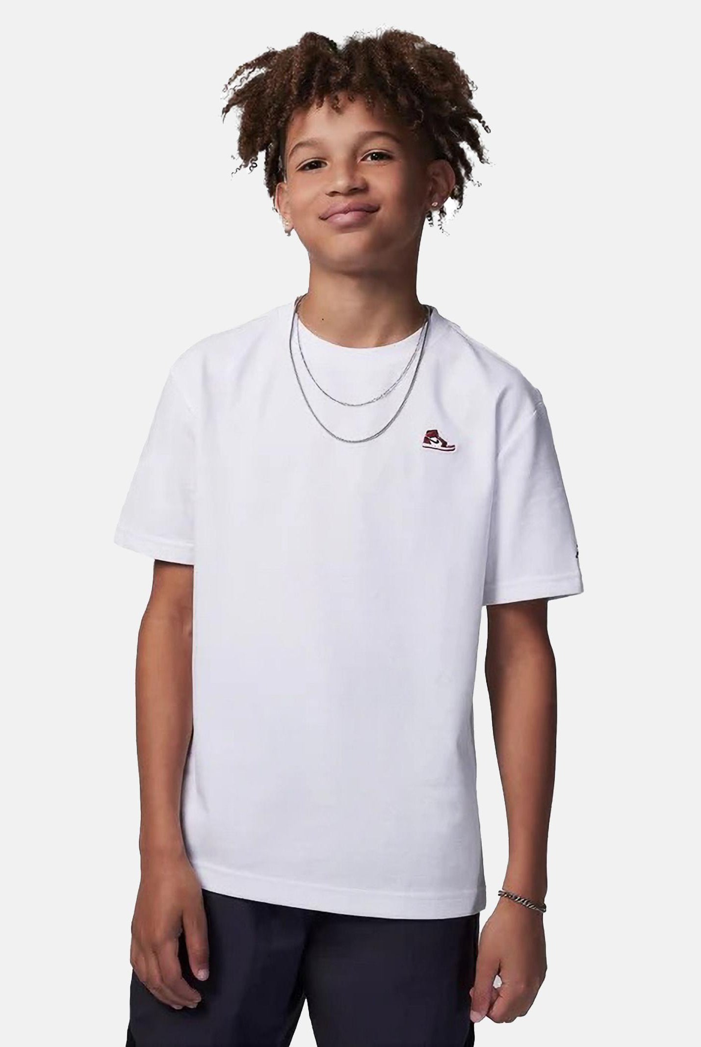 JORDAN T-shirt a manica corta Air Jordan 1 bianca da bambino 95C899 001 JORDAN