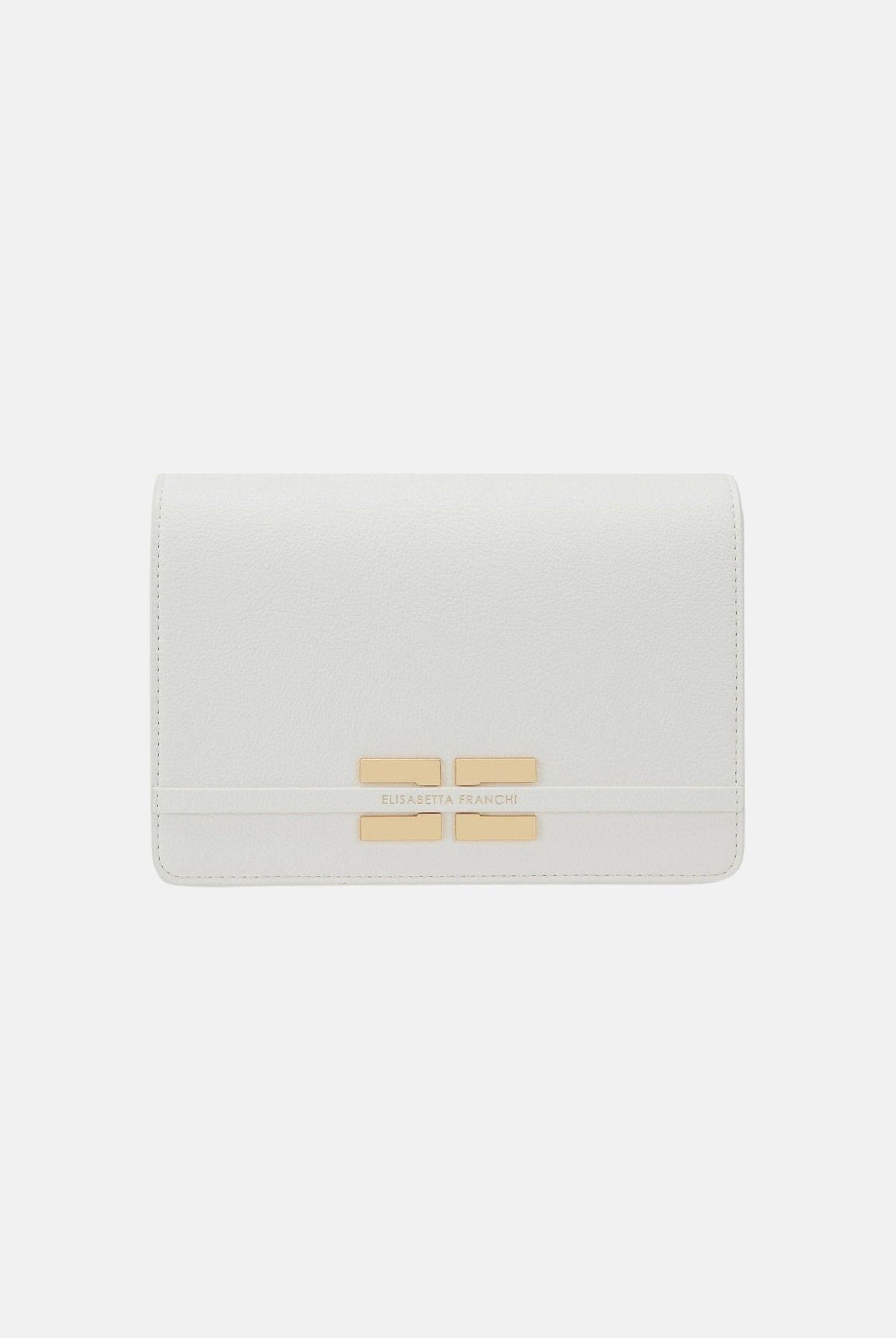 ELISABETTA FRANCHI Pochette burro da donna con logo BS39A61E2 193 ELISABETTA FRANCHI