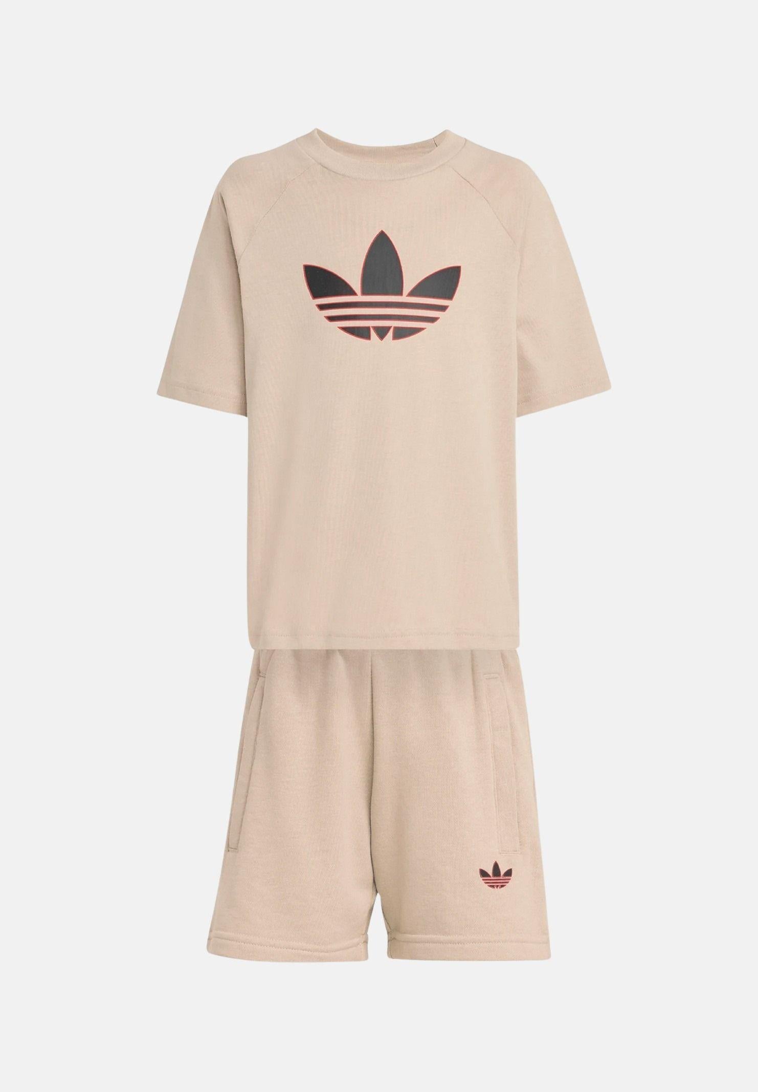 ADIDAS ORIGINALS Completino TREFOIL LOOSE beige da bambino KD5764 . ADIDAS ORIGINALS