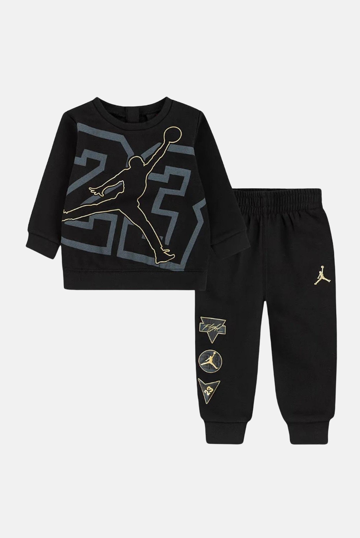 Tuta See Me Shine nera da neonato 65D547 023 JORDAN