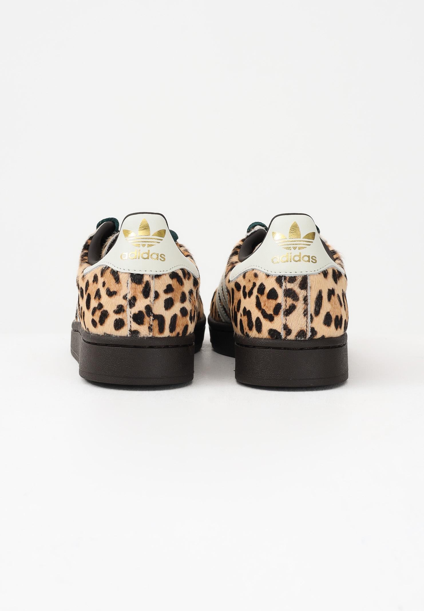 ADIDAS ORIGINALS Sneakers SUPERSTAR II leopardate e marroni per uomo e donna KI4203 . ADIDAS ORIGINALS