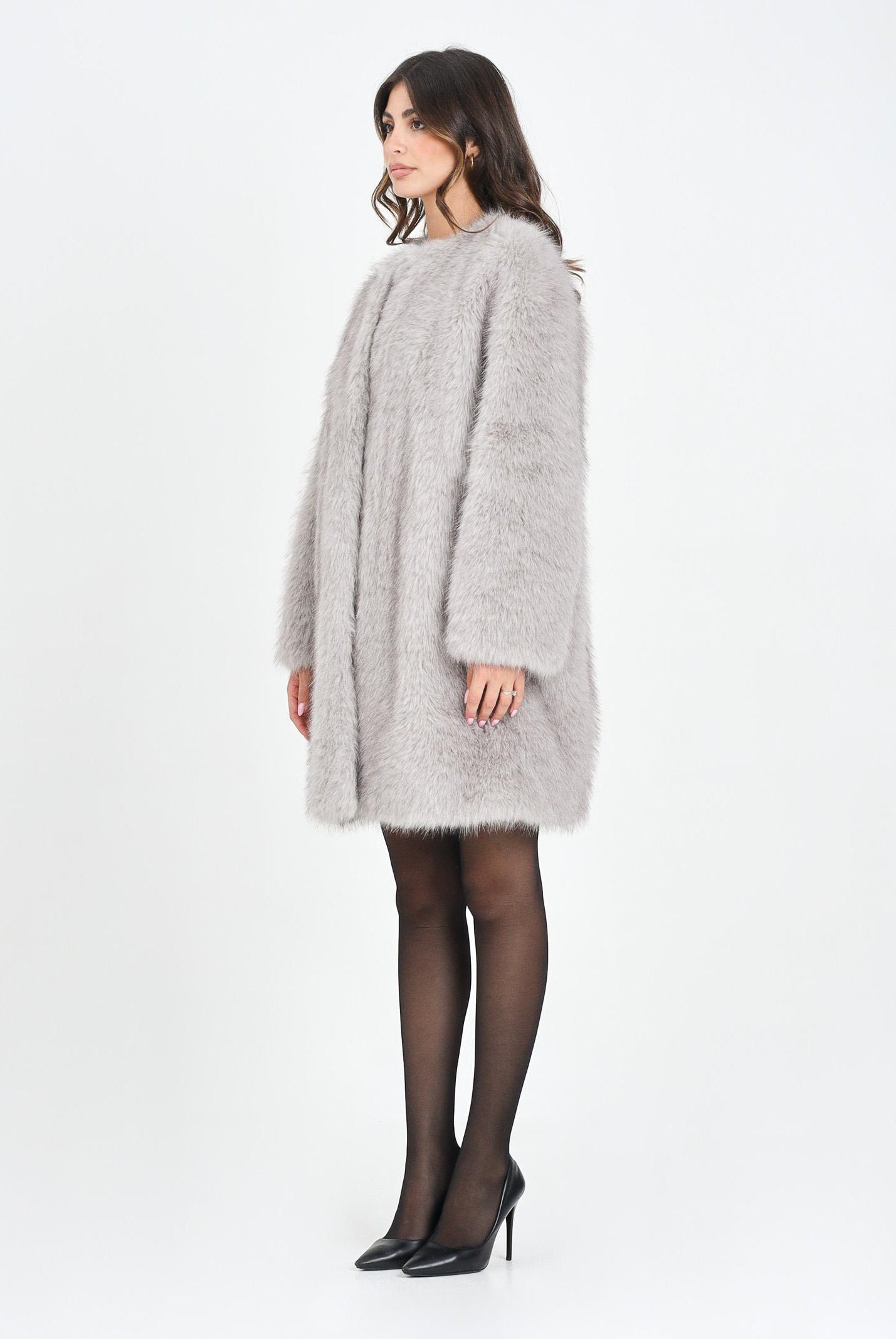 MAX MARA Pelliccia grigia da donna 2526456012600 001 MAX MARA