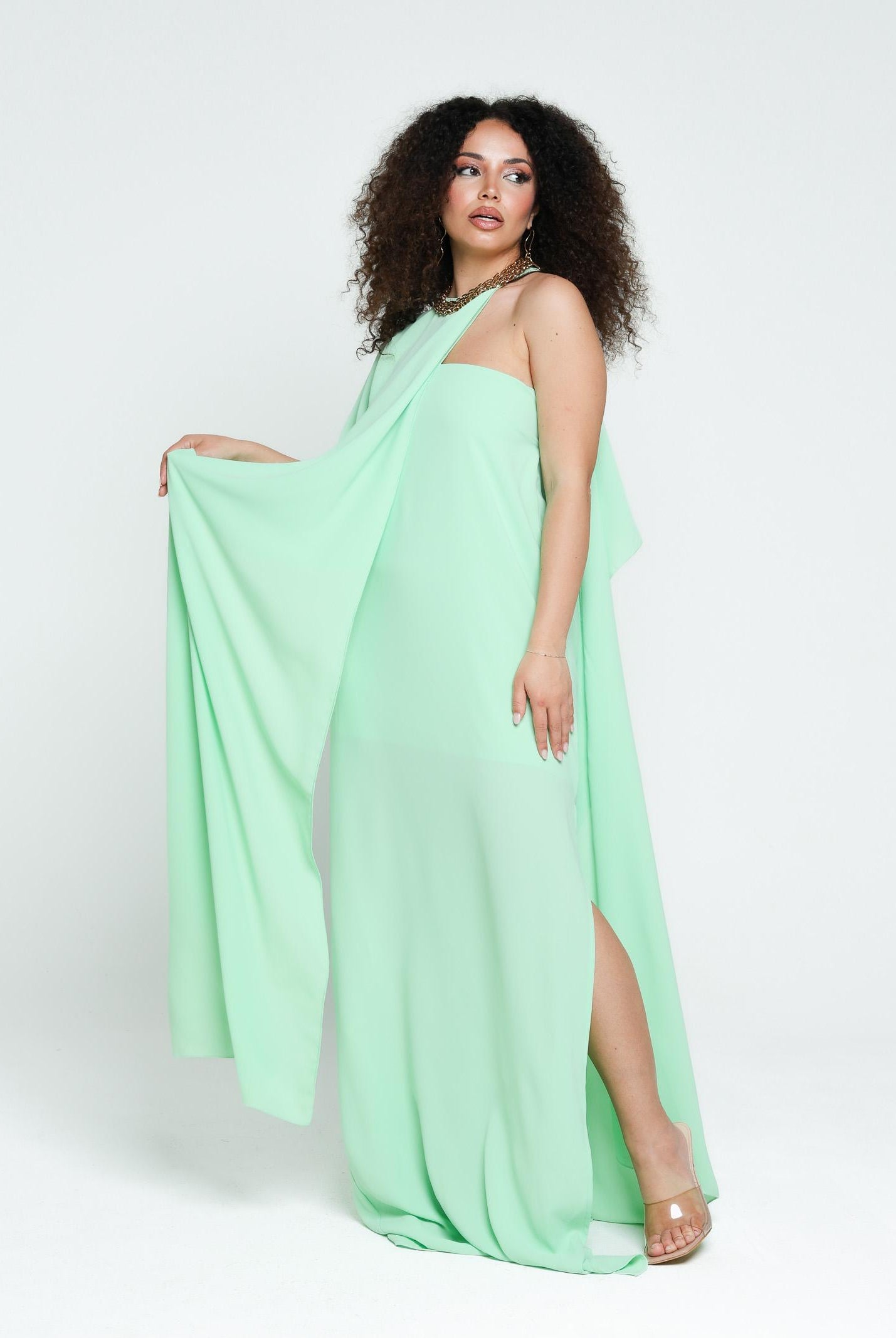 SANTAS Stola ÉCLAIR verde da donna PV2507 VERDE SANTAS