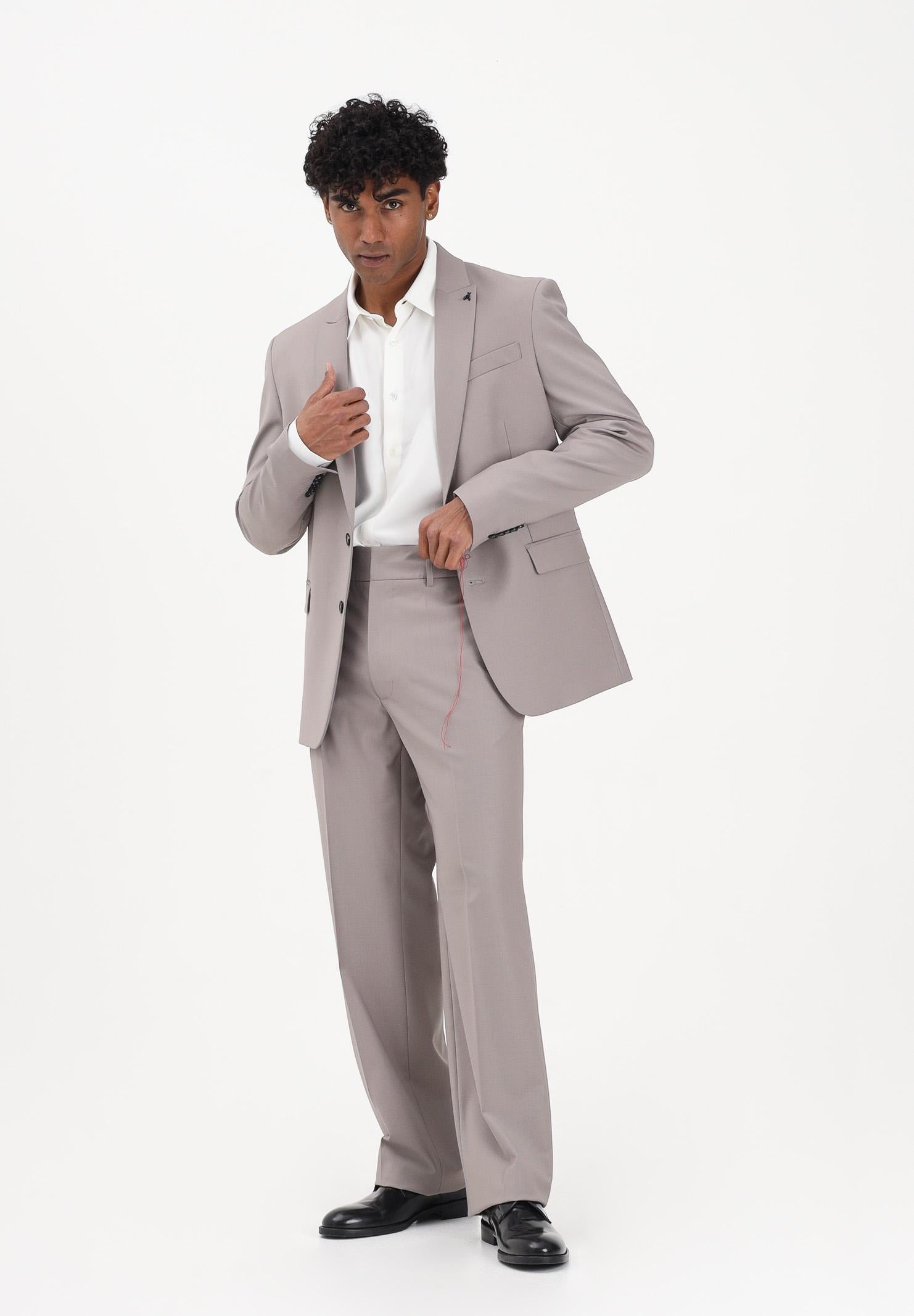 PATRIZIA PEPE Pantalone elegante (IM)PERFECTION fango da uomo 5P507RA1WK S184 PATRIZIA PEPE