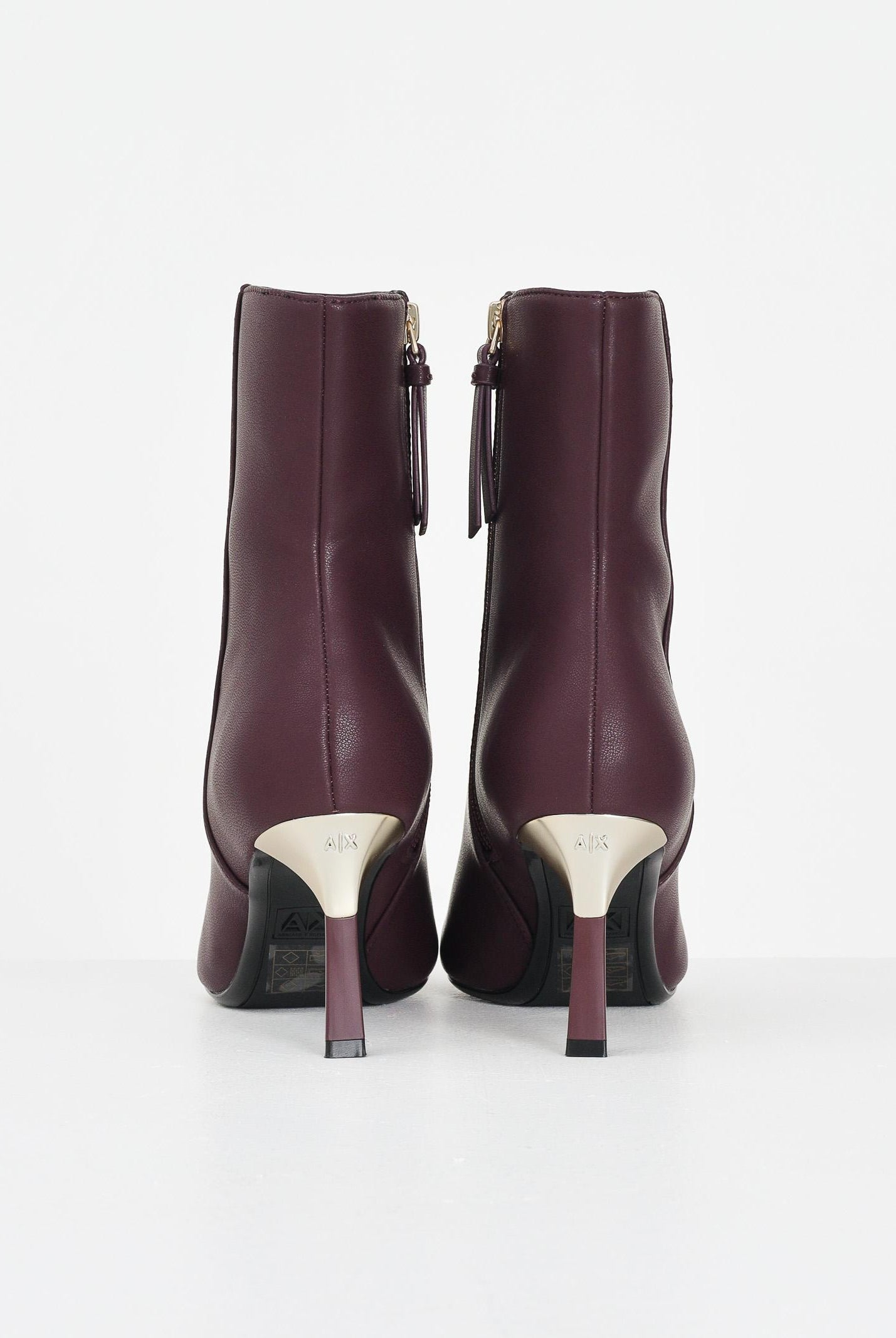 ARMANI EXCHANGE Stivaletti bordeaux da donna con dettaglio logo XW001645AF13876 UA343 ARMANI EXCHANGE