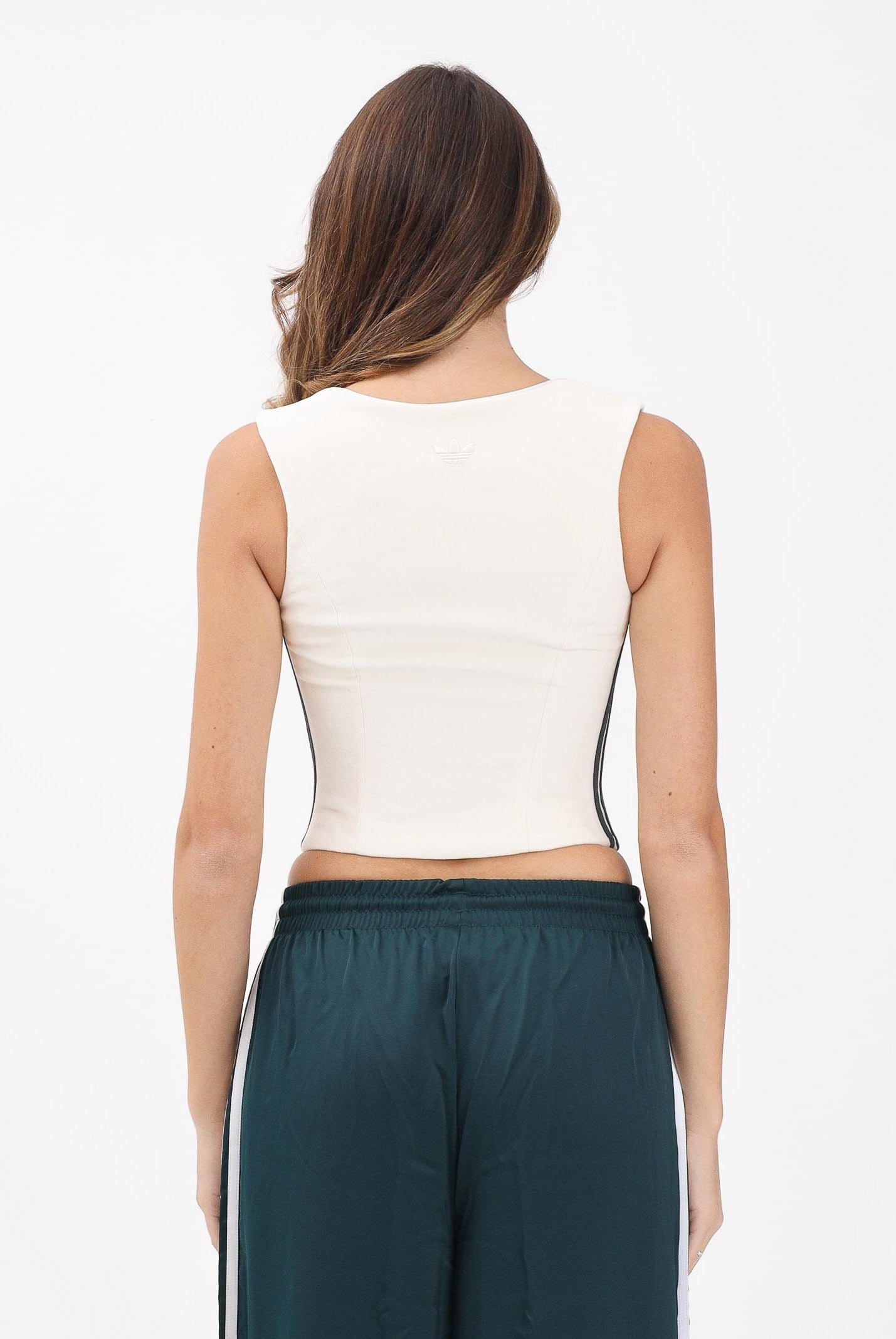 ADIDAS ORIGINALS Corsetto in velluto panna da donna KF4692 . ADIDAS ORIGINALS