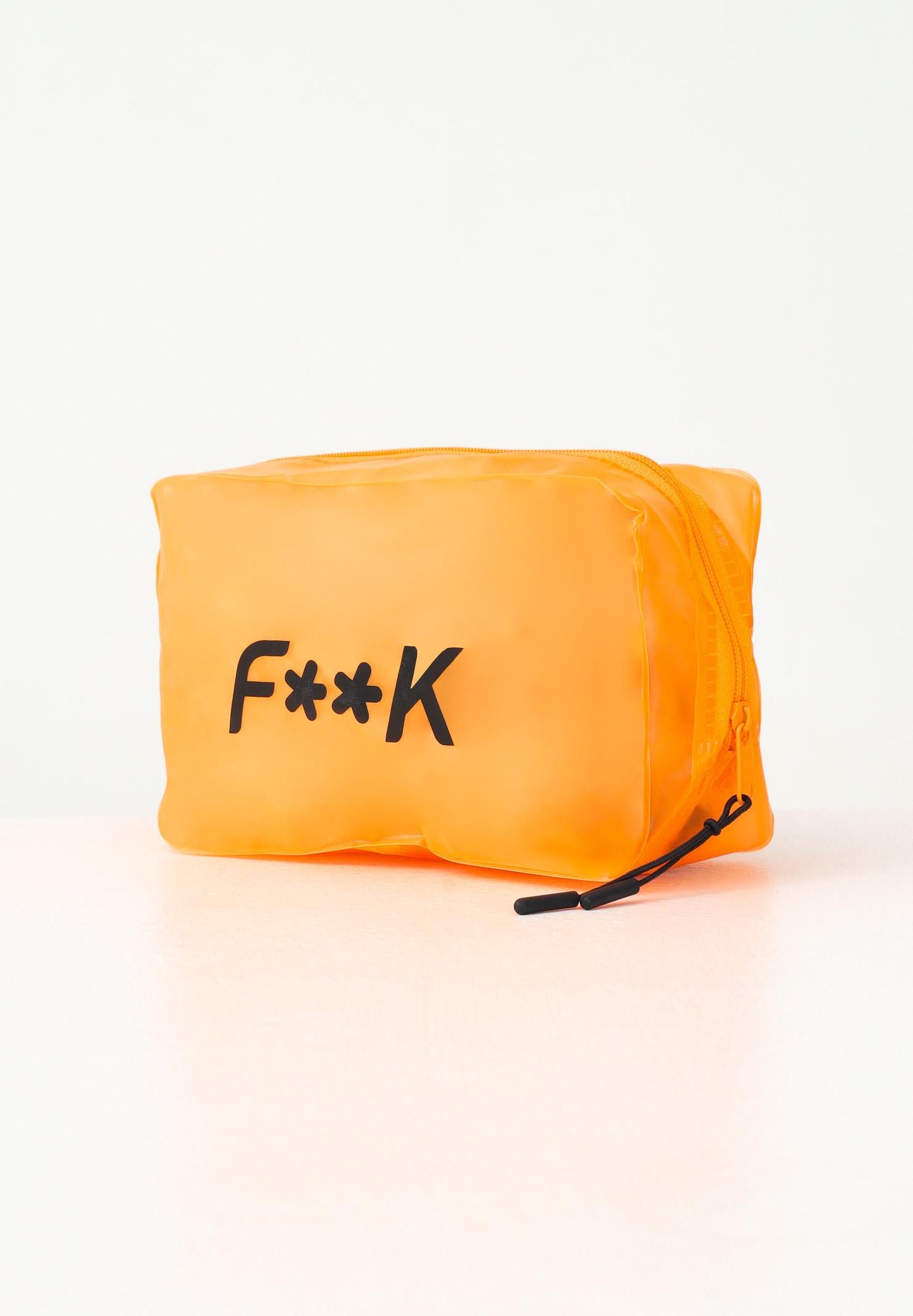 F**K Astuccio arancione da donna con stampa logo FA25-W01AU97FO . F**K