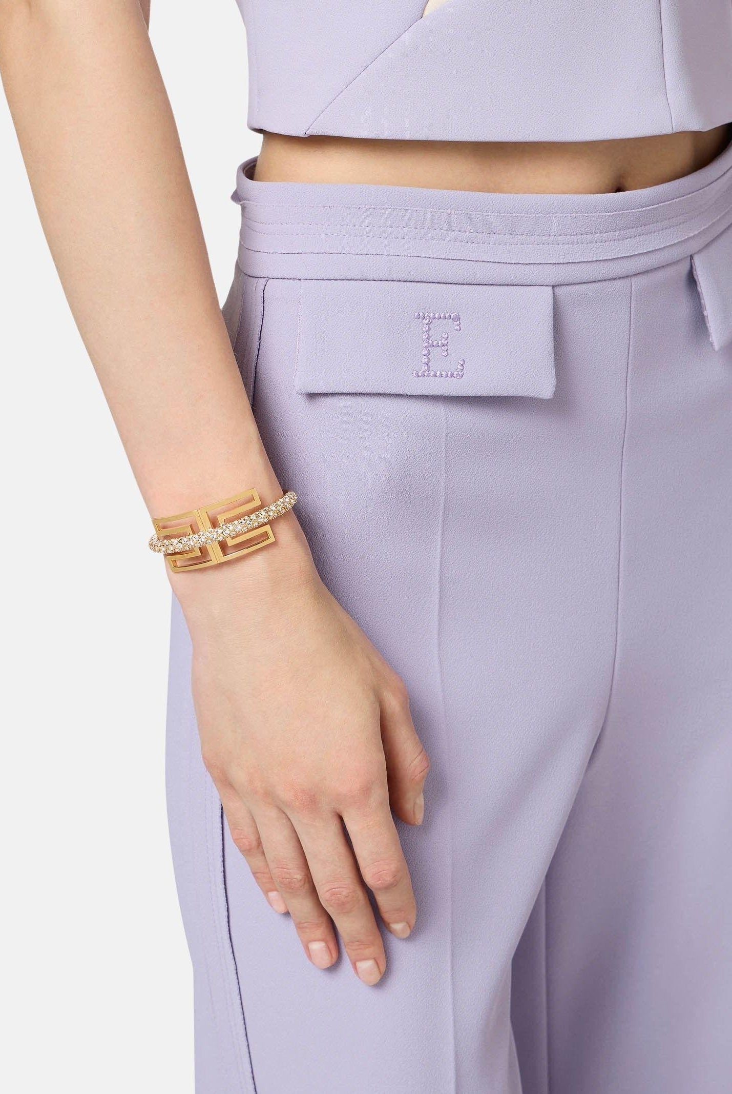 ELISABETTA FRANCHI Bracciale oro da donna con strass BC51B62E2 U95 ELISABETTA FRANCHI