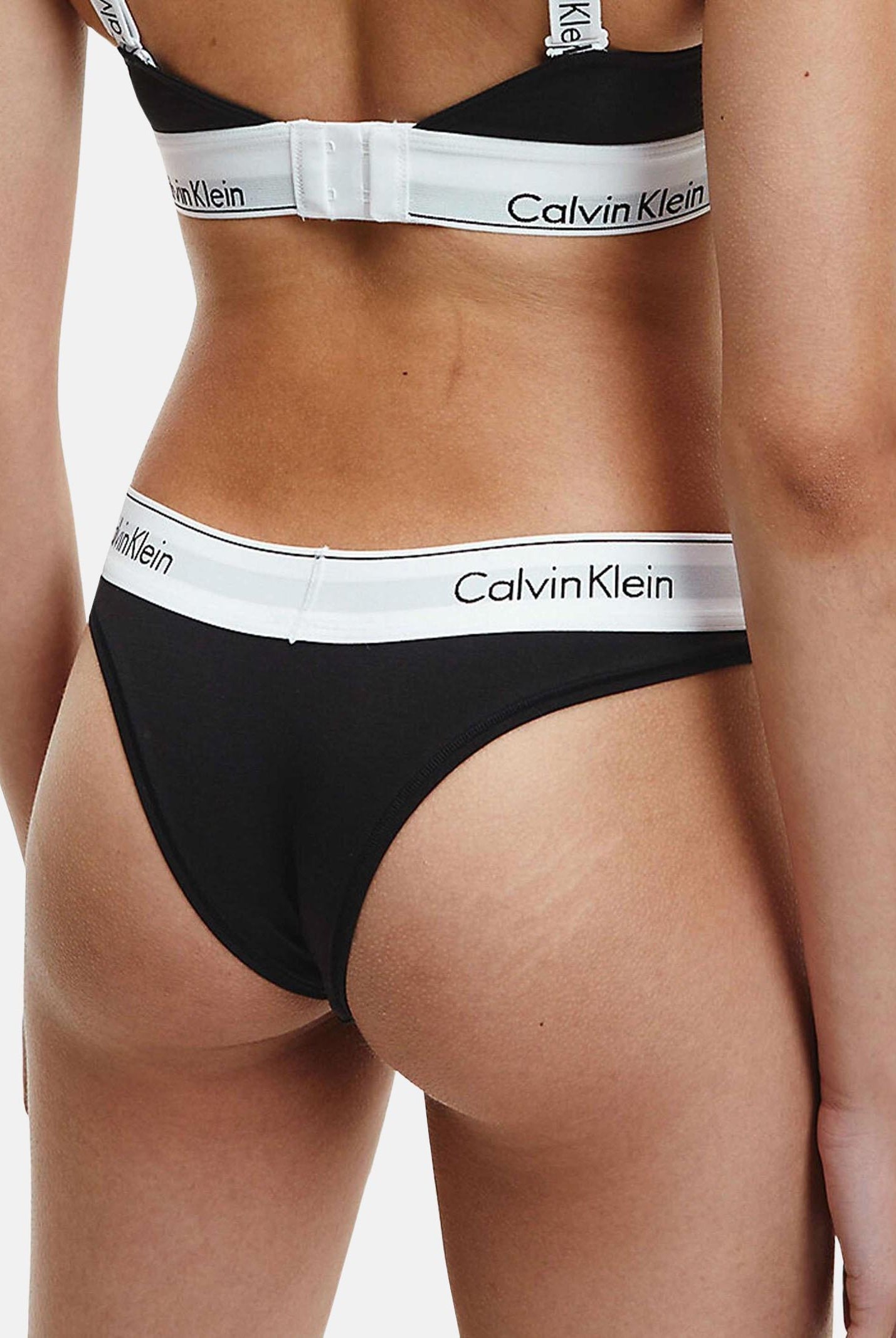 CALVIN KLEIN Slip nero da donna con elastico logato 000QF5981E UB1 CALVIN KLEIN