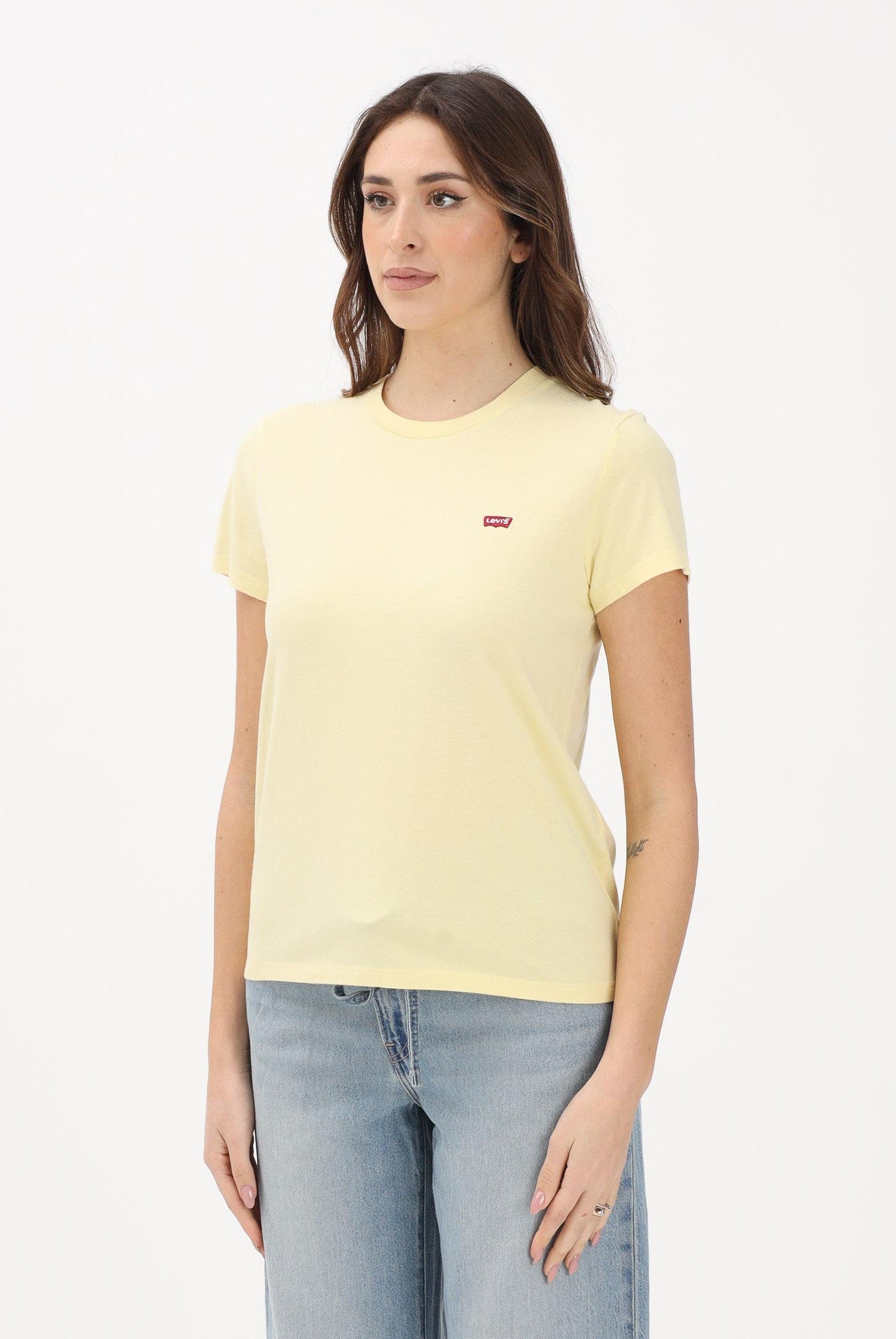 LEVI'S T-shirt a manica corta Perfect gialla da donna 39185-0401 . LEVI'S®