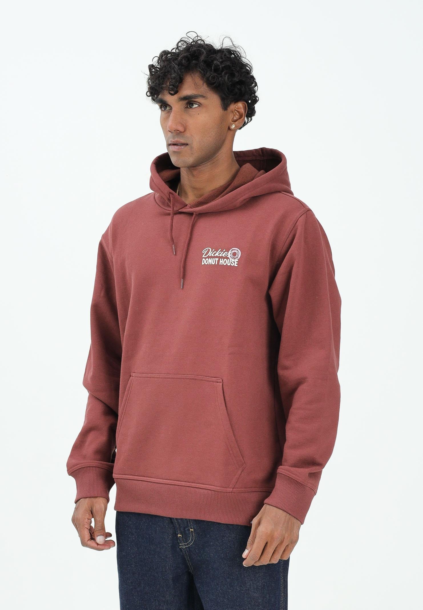 DICKIES Felpa con cappuccio Donut House bordeaux da uomo DK0A88ATL161 . DIckies