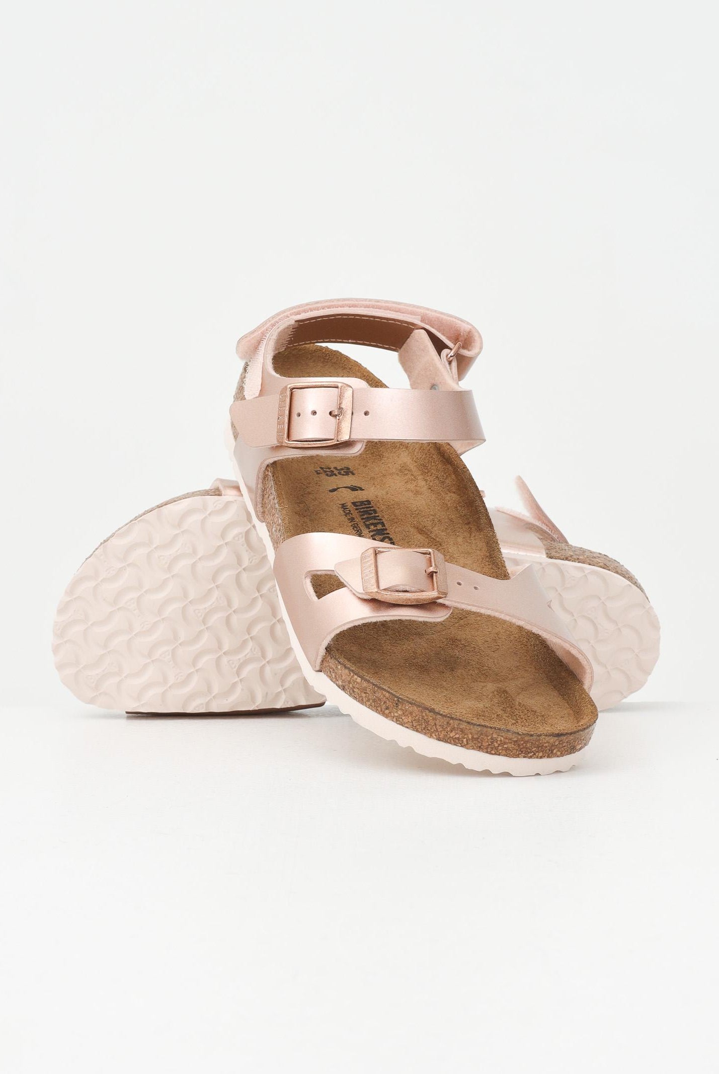 BIRKENSTOCK Sandali Rio AS rosa gold da bambina 1029535 BIRKENSTOCK