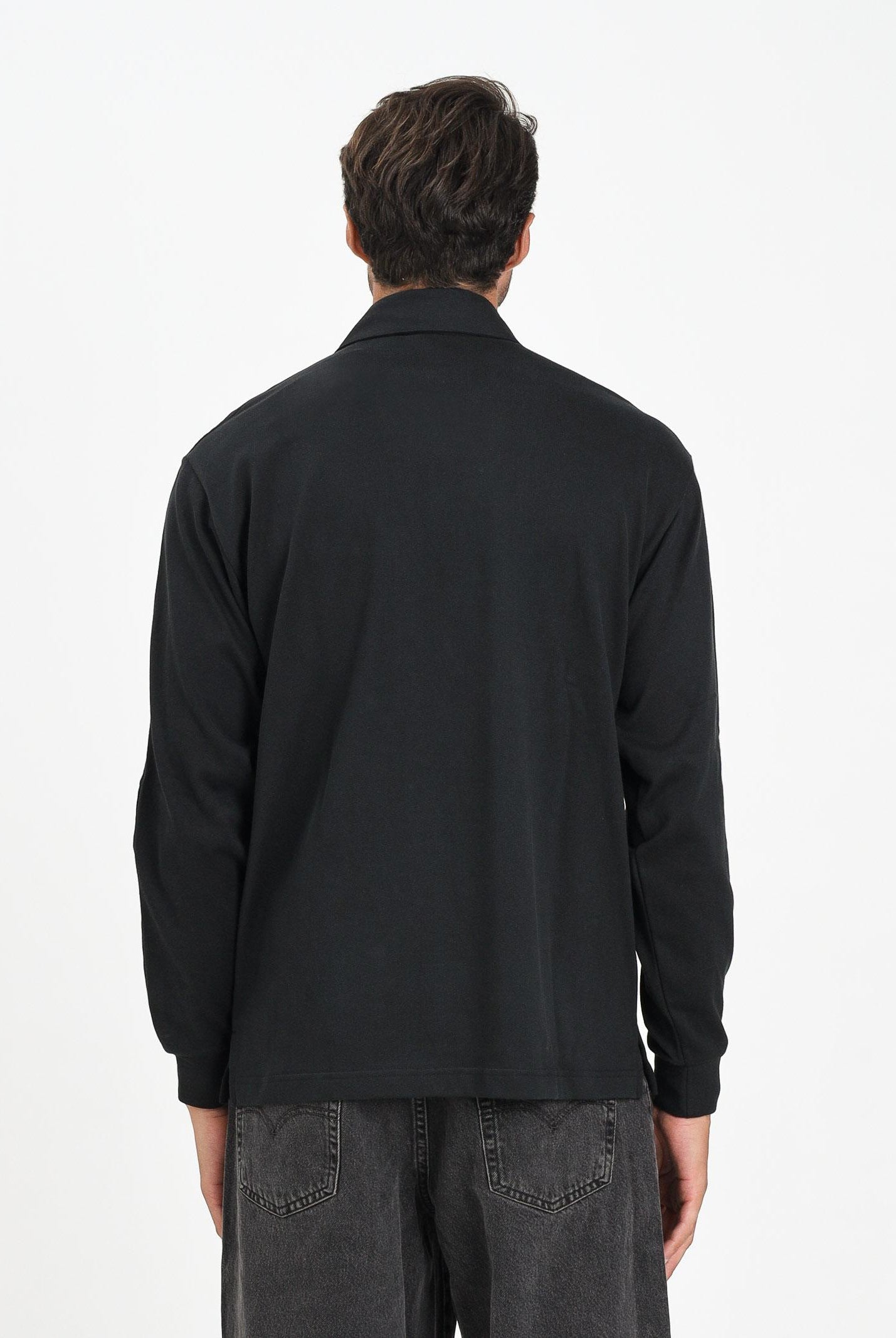 ADIDAS ORIGINAL Polo a manica lunga Adicolor Rugby nera da uomo JY1401 ADIDAS ORIGINALS