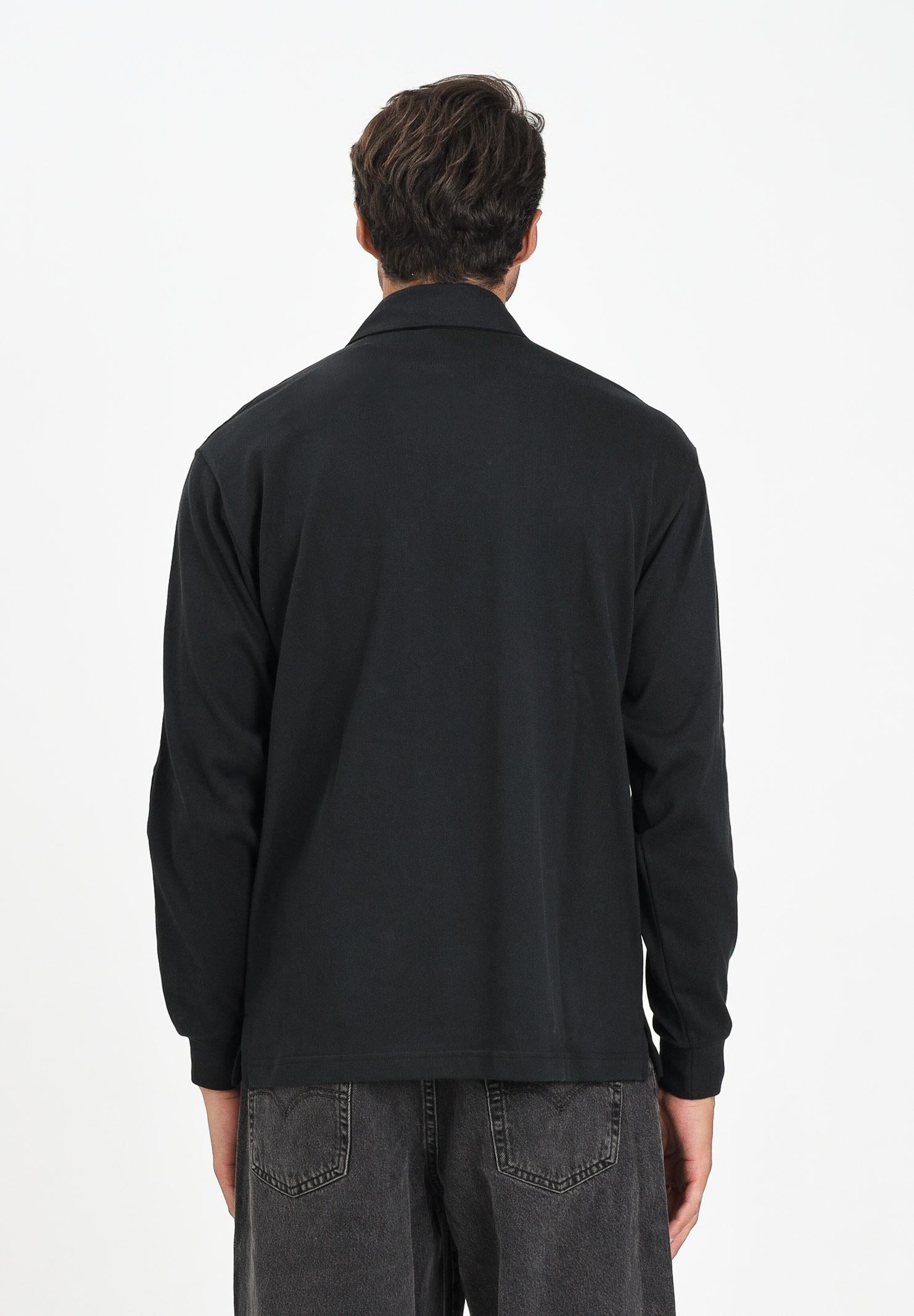 ADIDAS ORIGINAL Polo a manica lunga Adicolor Rugby nera da uomo JY1401 ADIDAS ORIGINALS