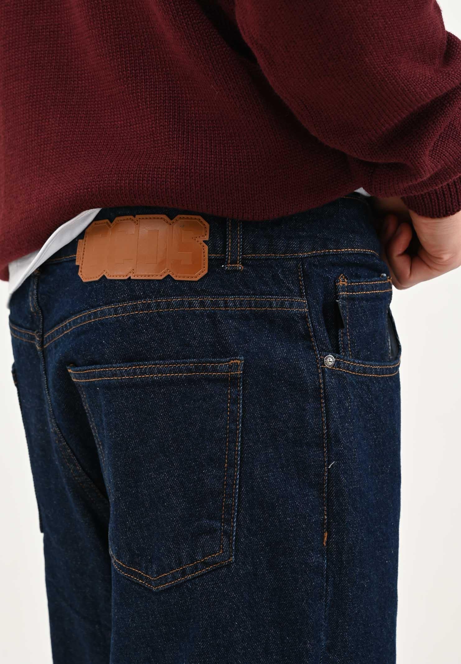 GCDS Jeans in denim blu per uomo e donna B2CM2900DA6 77 GCDS