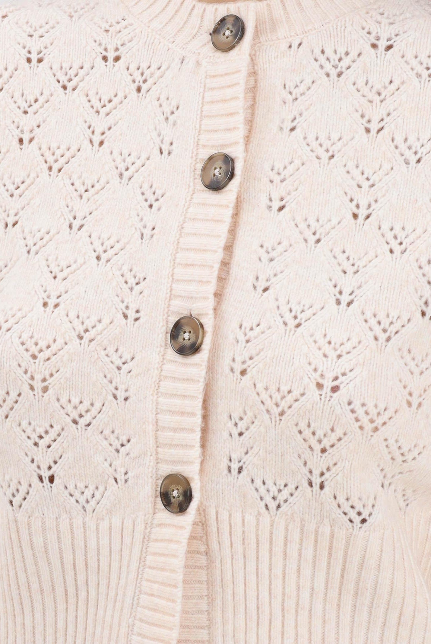 JDY Cardigan corto beige da donna 15355619 WhitecapGray JDY