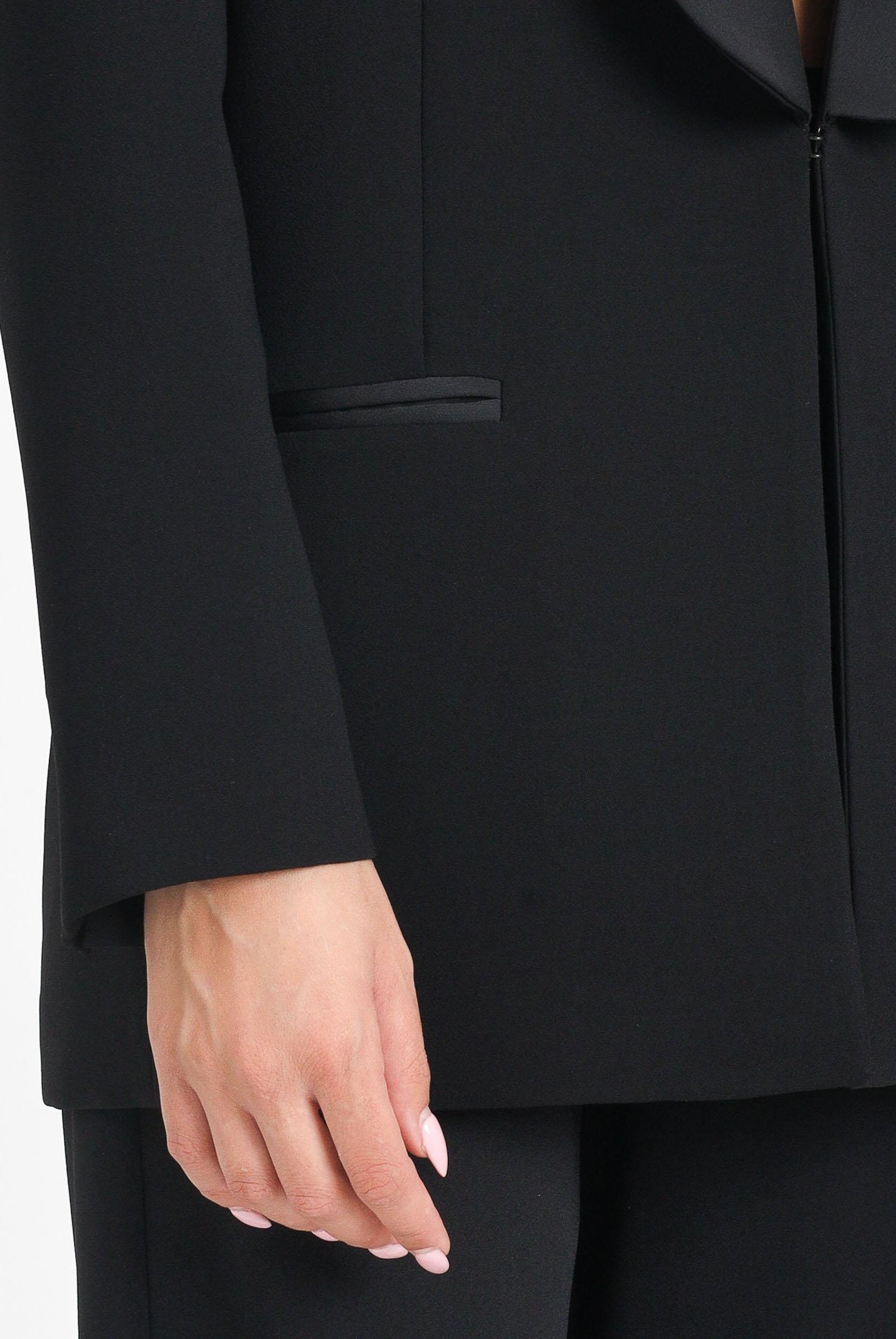 SIMONA CORSELLINI Giacca nera da donna in stile smoking A25CEGI101S1-C00165 V0003 SIMONA CORSELLINI