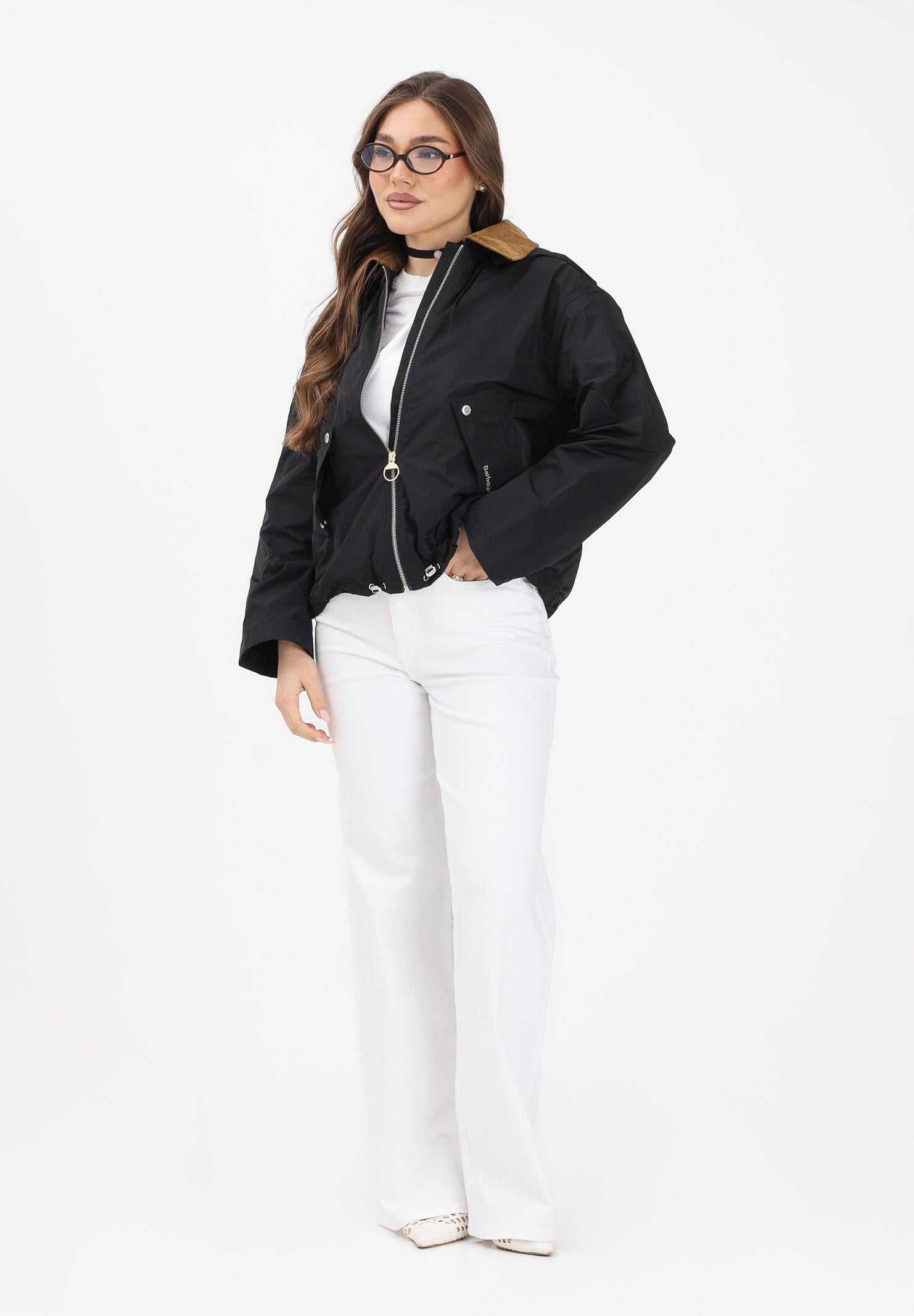 BARBOUR Giacca a vento Weaver nera da donna 261-LSP0307 BK11 BARBOUR