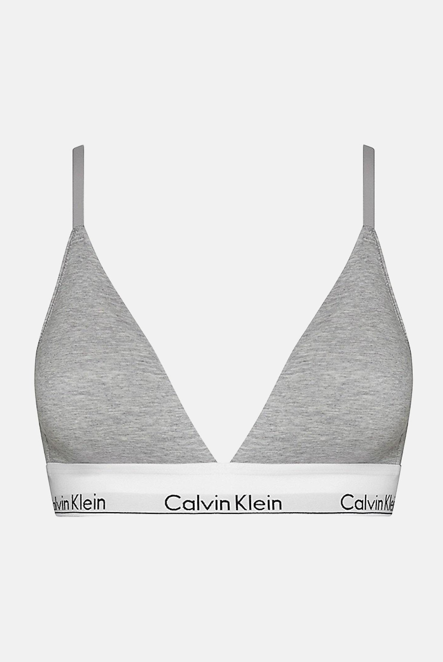 CALVIN KLEIN Reggiseno grigio da donna con logo 000QF5650E P7A CALVIN KLEIN