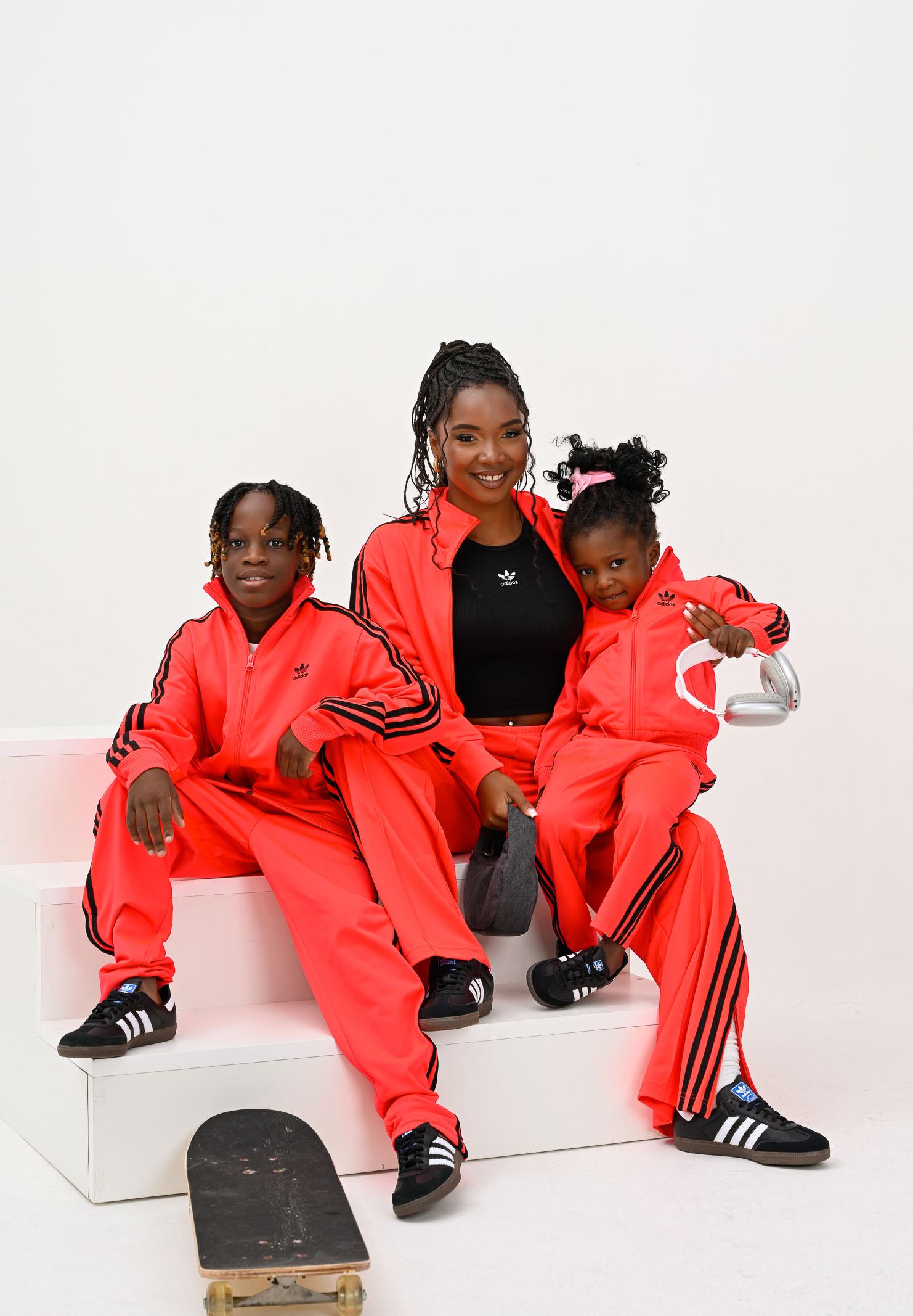 ADIDAS ORIGINALS Tuta Adicolor Firebird fluo per bambino e bambina JY1146 ADIDAS ORIGINALS