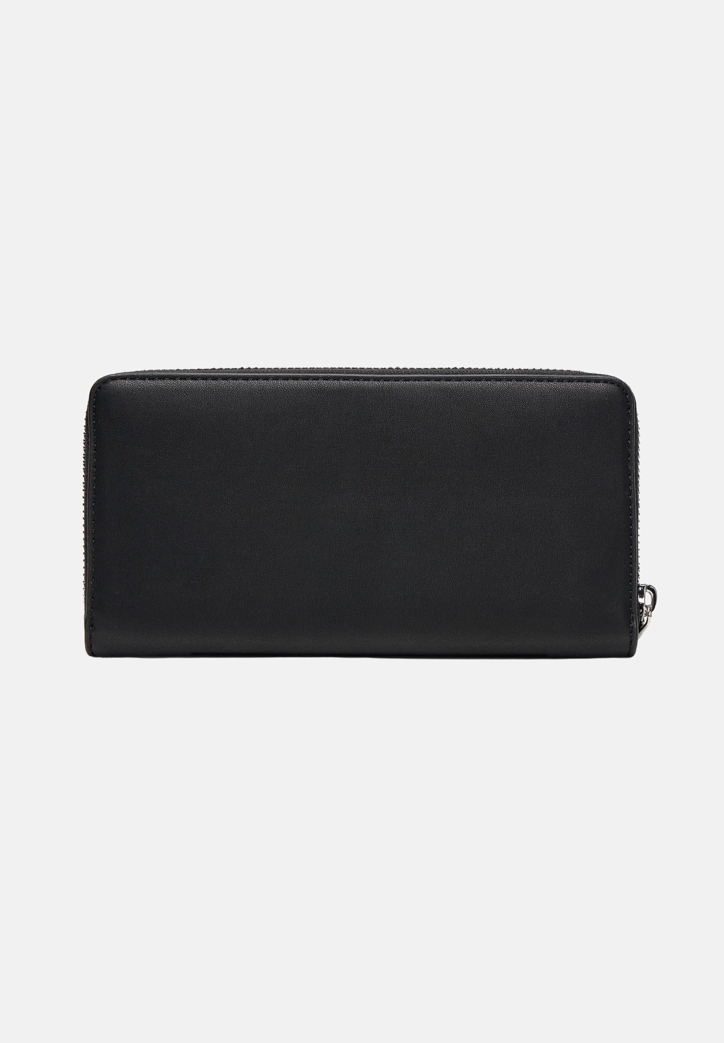 TOMMY JEANS Portafogli nero da donna impreziosito dal logo iconico AW0AW17879 BDS TOMMY JEANS