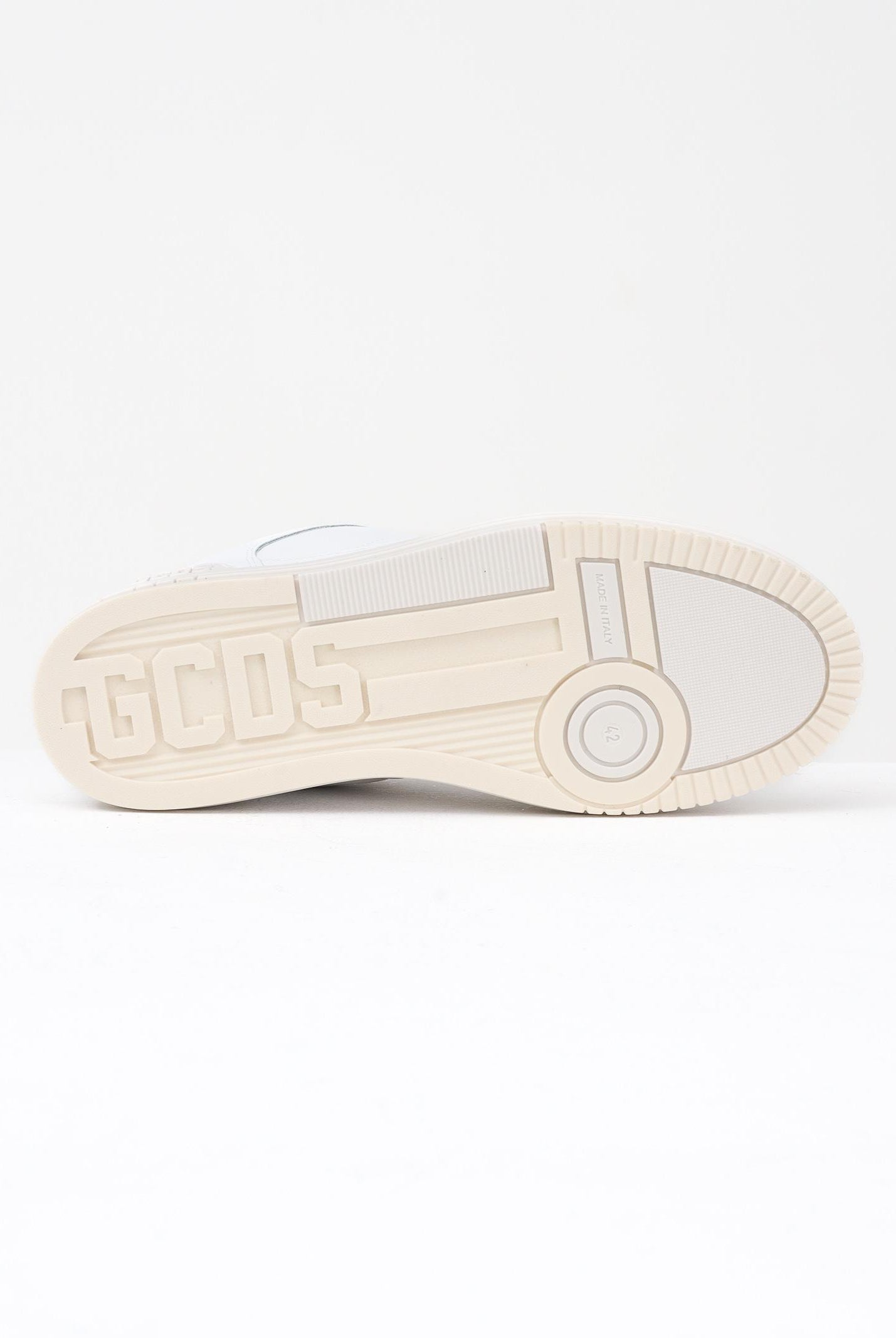 GCDS Sneakers bianche da uomo con logo GCU1008 318 GCDS