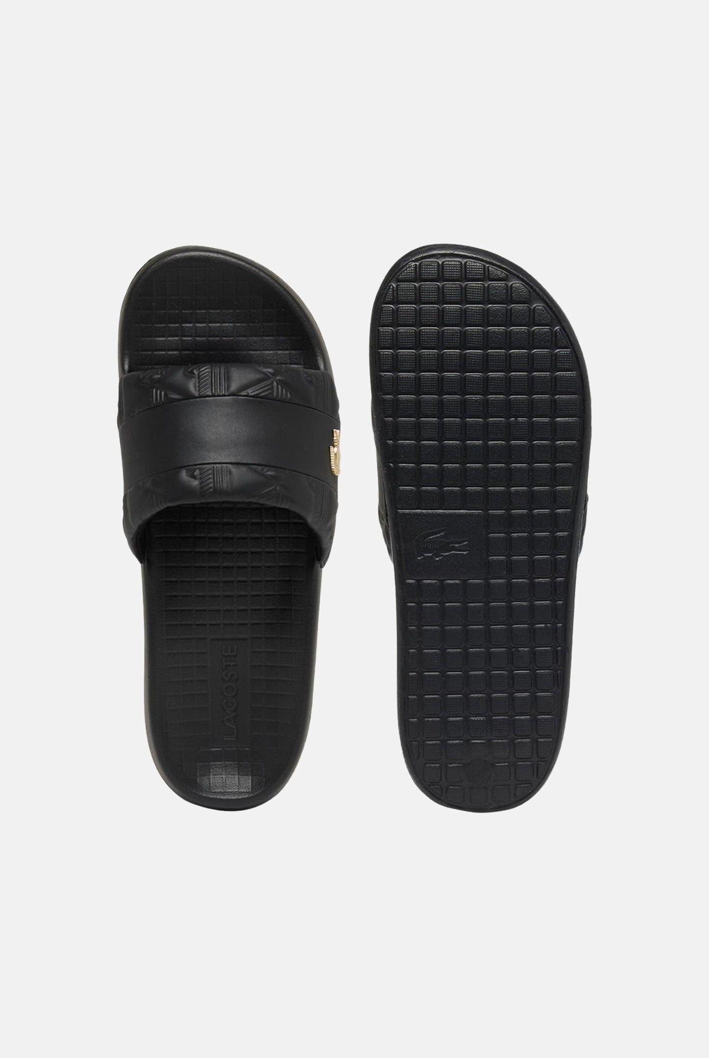 LACOSTE Ciabatte Serve Slide Hybrid nere da uomo E03862 1V7 LACOSTE