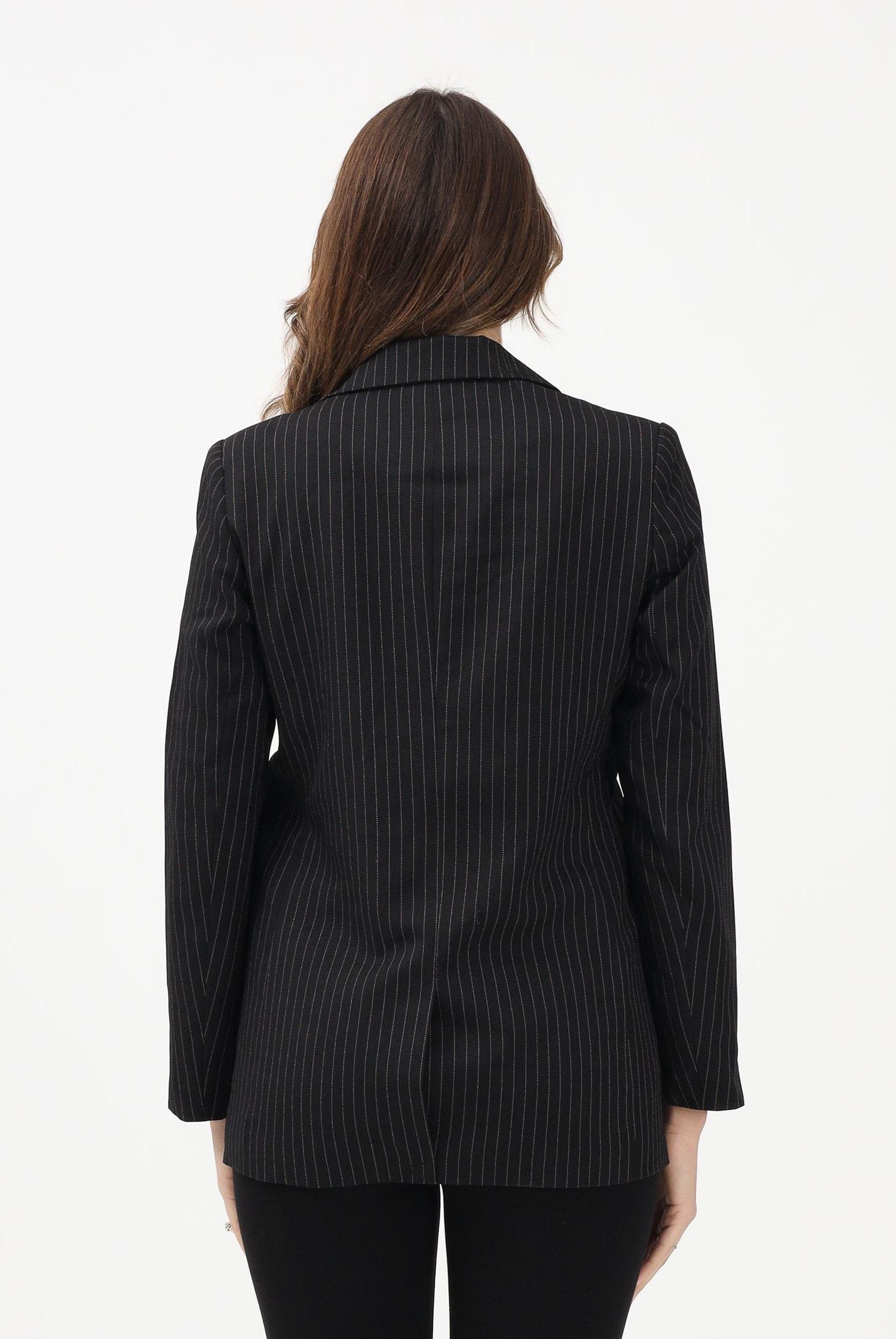 ONLY Giacca Reina nera da donna con motivo gessato 15311367 BL ONLY